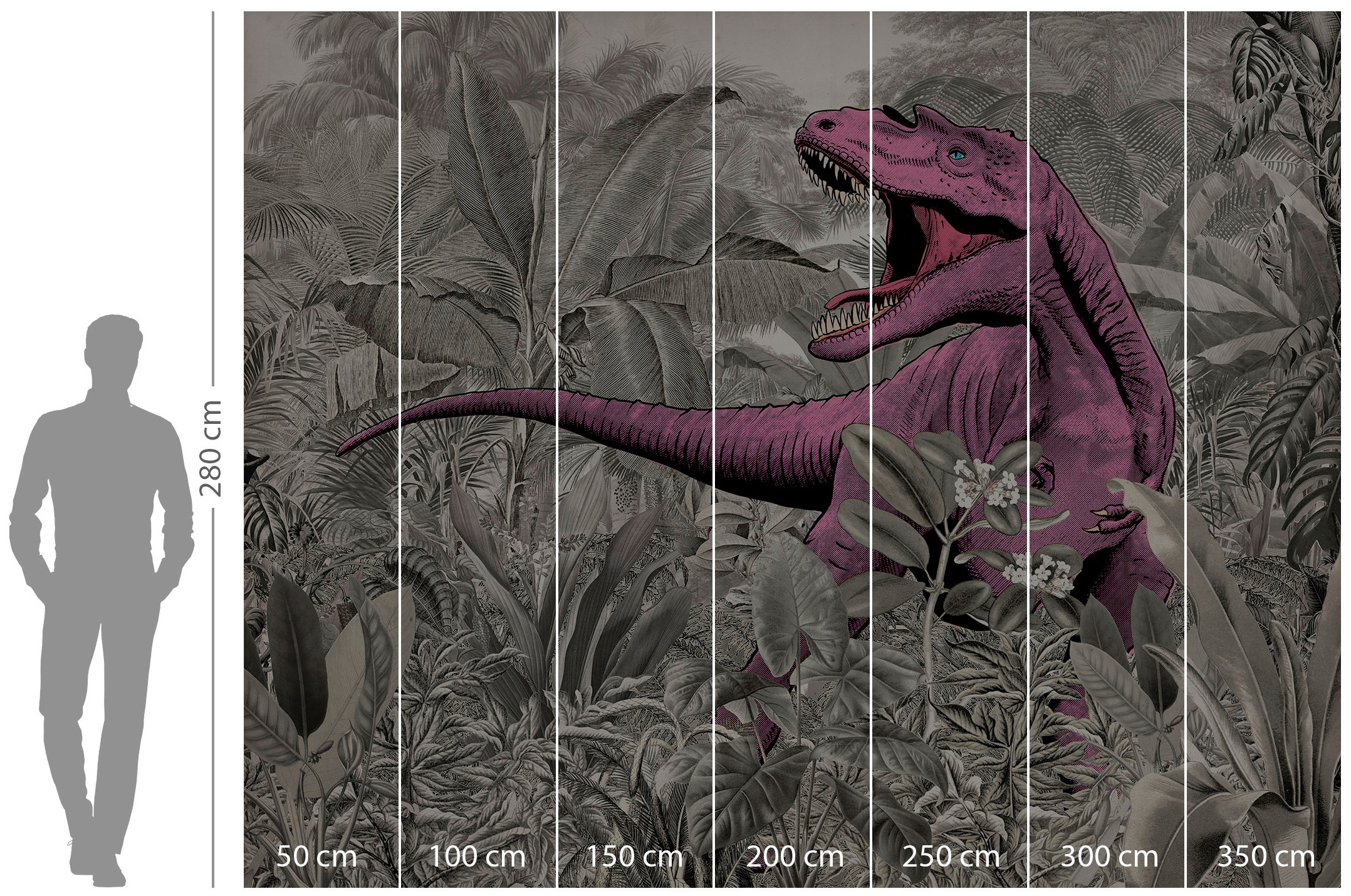 Komar Vliestapete »Digitaldruck Vlies - Pinky - Größe 350 x 280 cm«, bedruckt, Kinderzimmer
