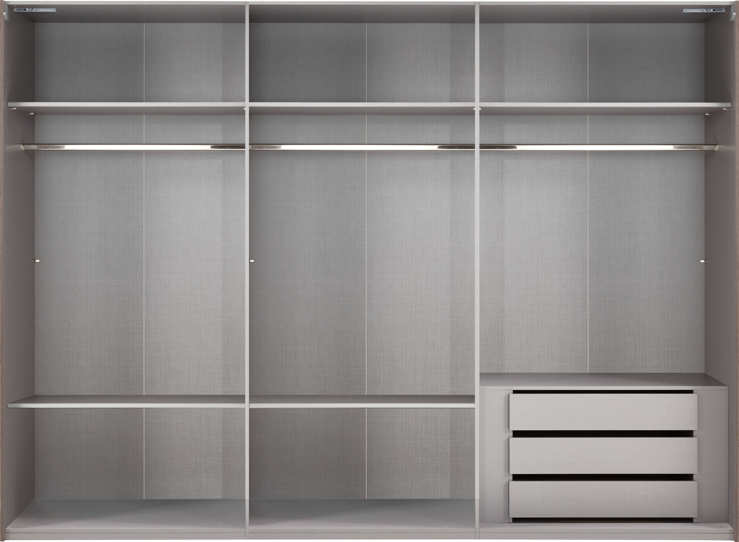 Wimex Schwebetürenschrank »Ernie Kleiderschrank mit Spiegel, Made in Germany TOPSELLER«, (Wähle aus verschiedenen Größen deinen perfekten Stauraum!), Schlafzimmerschrank eichefarben 270cm Breit Preisknaller Comfort