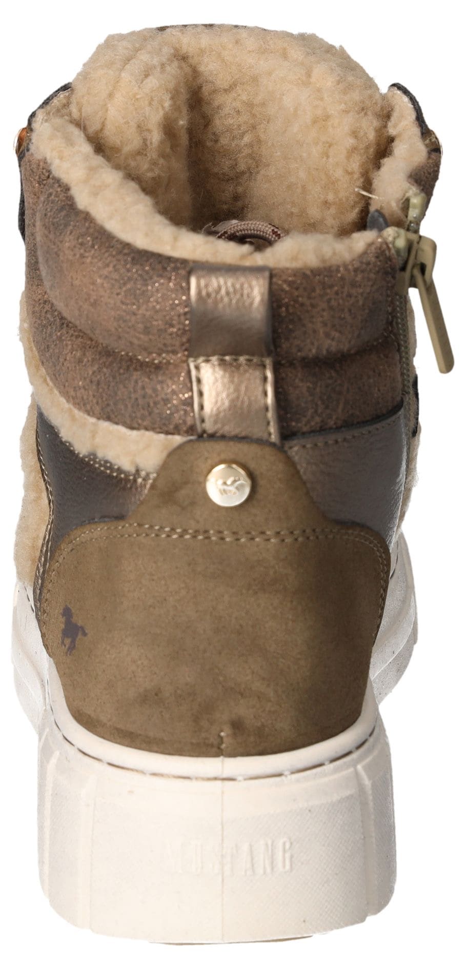 Mustang Shoes Winterboots, Plateau, Schnürboots, Stiefelette mit Teddy-Futter-Besätzen