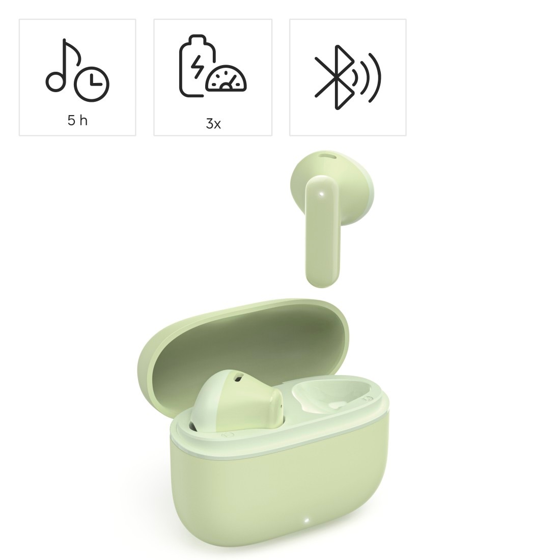 Hama In-Ear-Kopfhörer »Bluetooth Kopfhörer mit Mikrofon (True Wireless Headset, TWS Earbuds)«