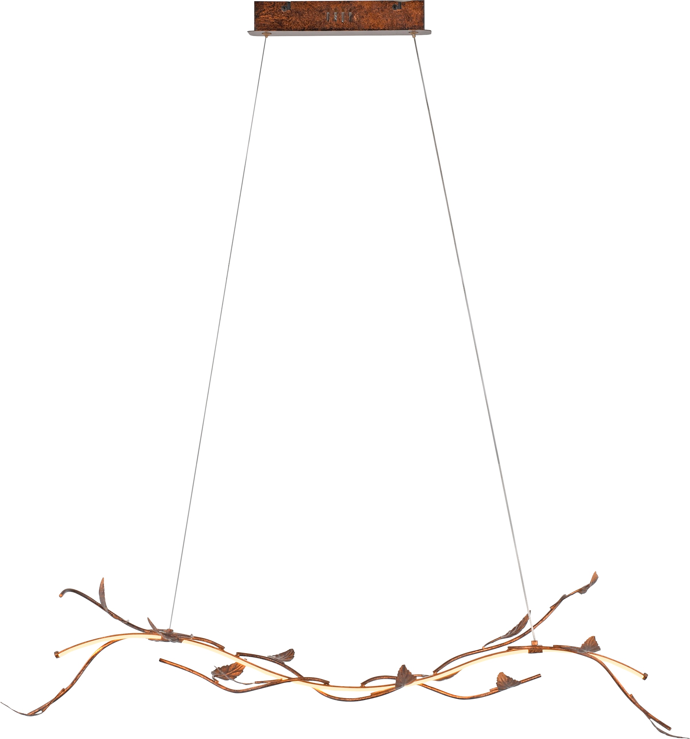 JUST LIGHT LED Pendelleuchte »AURELIA« LED-Board 1 Stk. Warmweiß Dimmbar, Memoryfunktion, Höhenverstellbar, 2700K Leuchtmittel