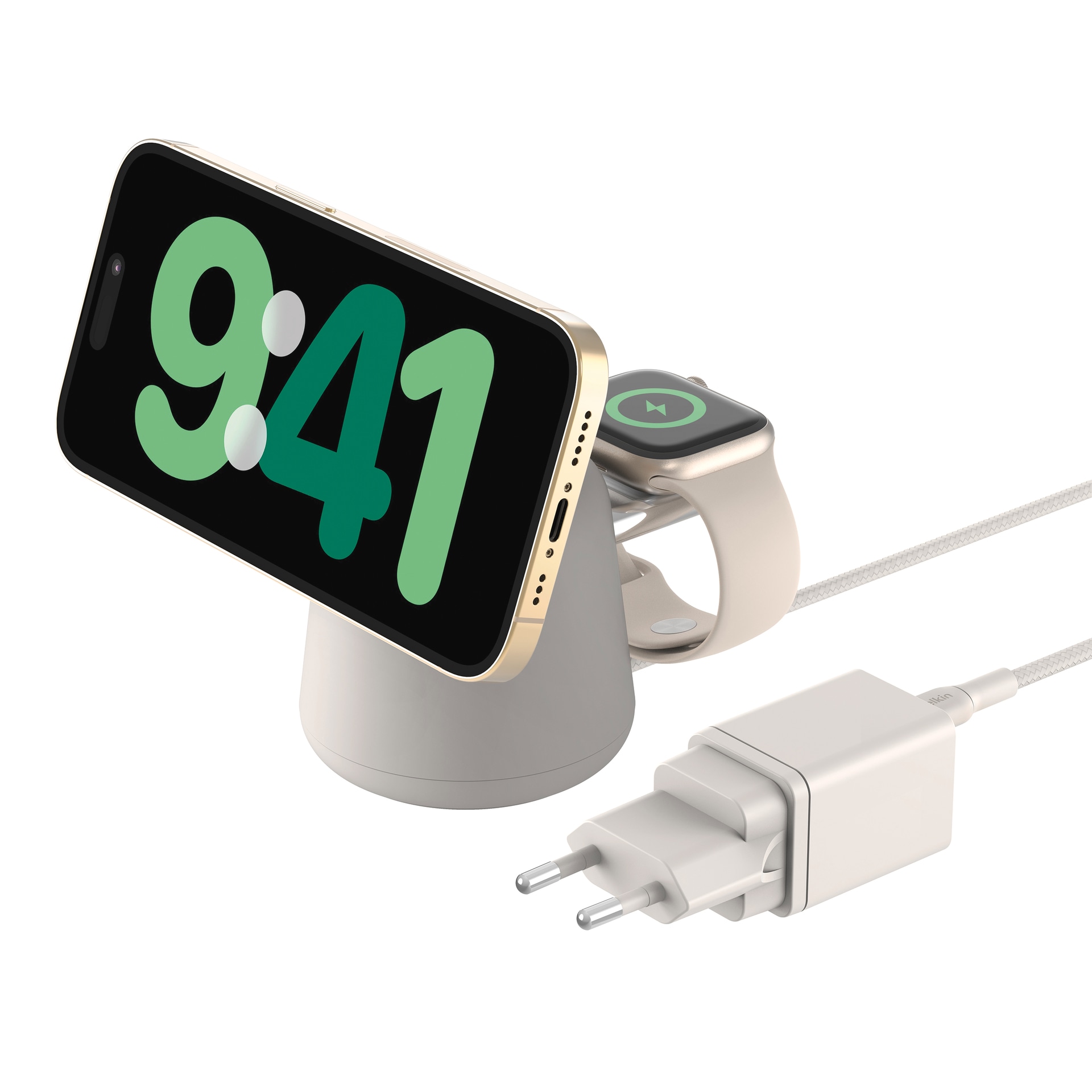Belkin Ladestation »BOOSTCHARGE PRO Magnetische 15 W 2-in-1-Ladestation mit Qi2«