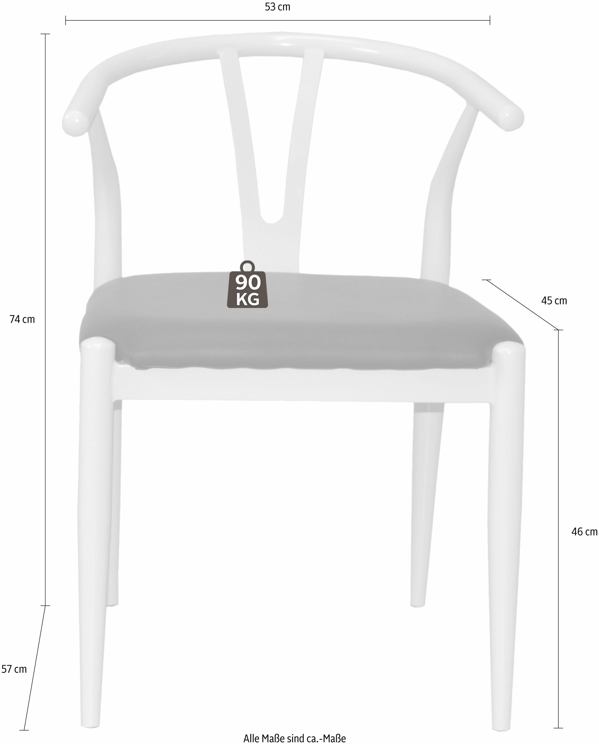 INOSIGN 4-Fußstuhl, (Set), 2 St., Kunstleder