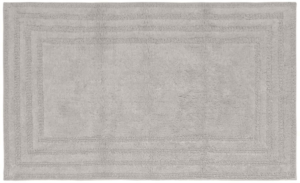 my home Badematte »Inga, Rahmen, Badvorleger, Badezimmer Teppich«, beidseitig nutzbar-fußbodenheizungsgeeignet-strapazierfähig, 100% Baumwolle, Hoch-Tief-Effekt, weich, trocknergeeignet