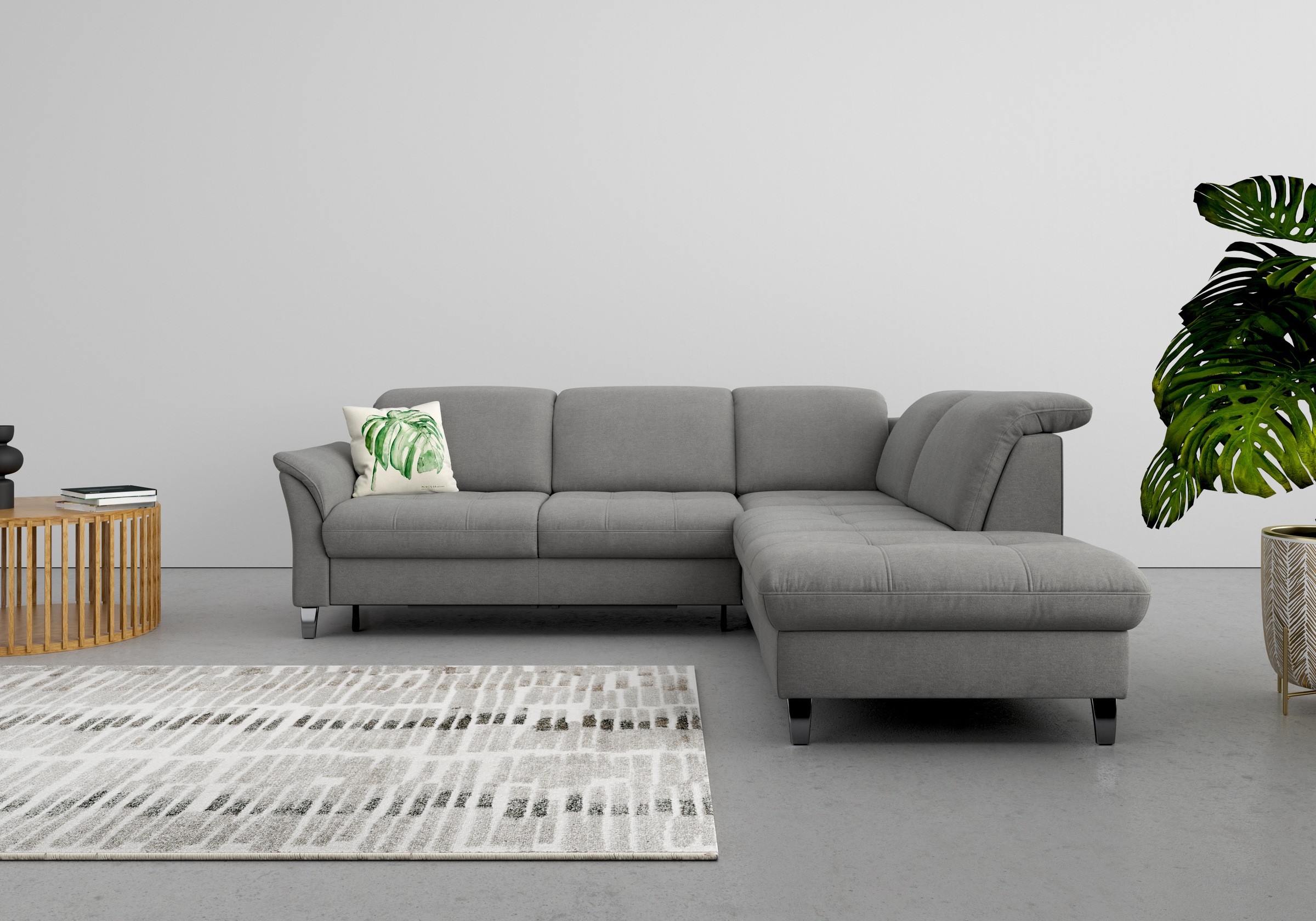 sit&more Ecksofa »Maggiore L-Form«, wahlweise mit Kopfteilverstellung, Bettfunktion und Stauraum