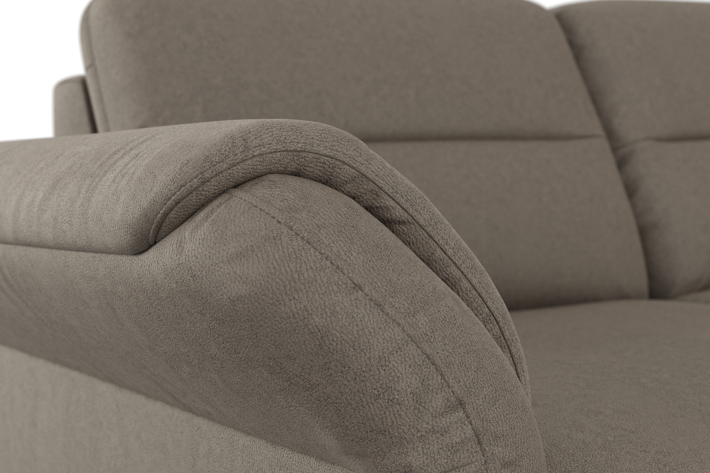 sit&more Ecksofa »Mellum L-Form«, Federkern, wahlweise mit Bettfunktion, Bettkasten und Armteilfunktion