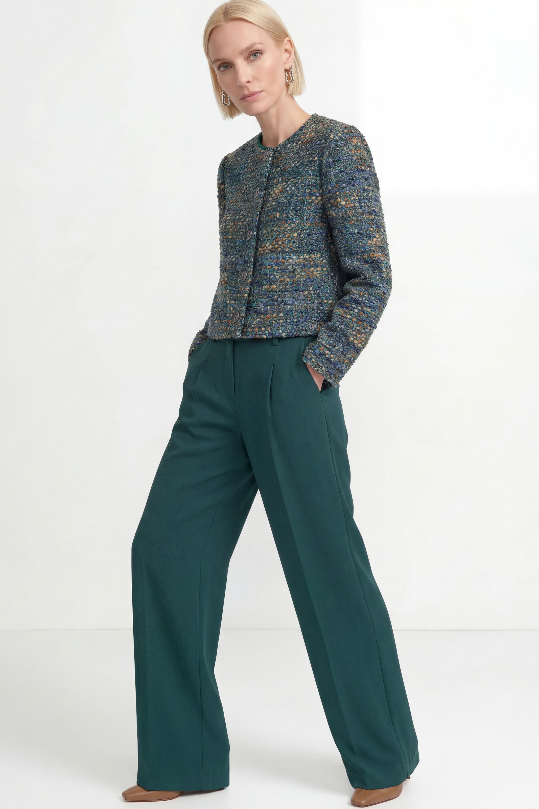 RICHROYAL Bundfaltenhose  Regular fit mit Bundfalten