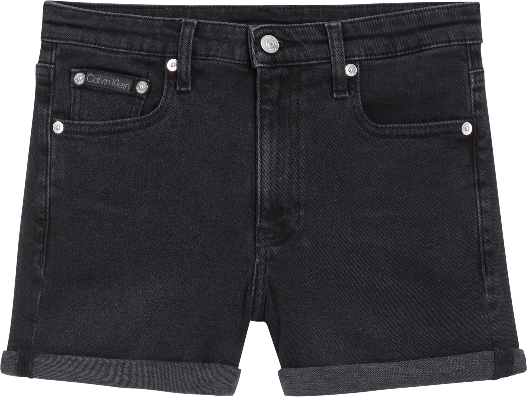 Calvin Klein Jeans Shorts »MID RISE SHORT«, mit Umschlagsaum