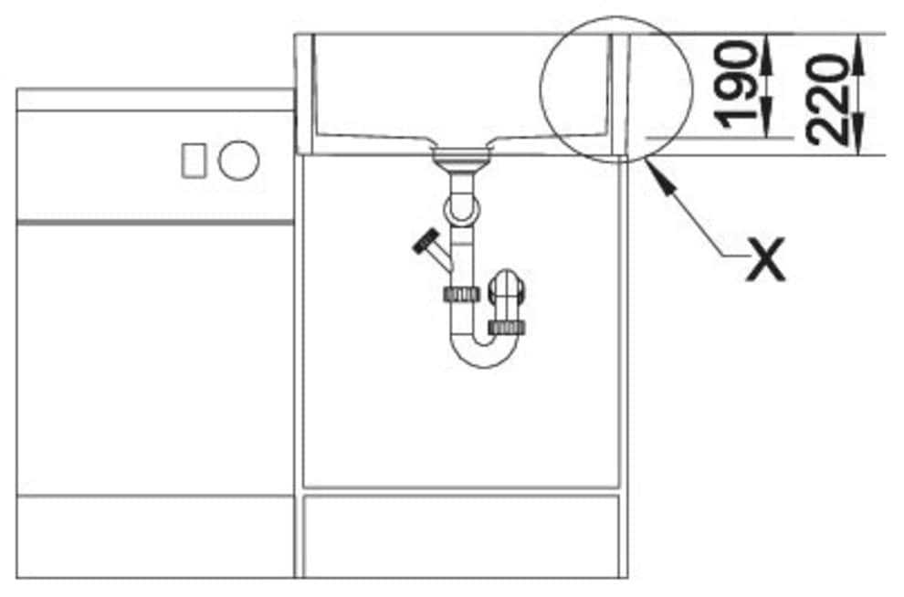 Blanco Küchenspüle »PANOR 60« 1 Stk. tlg. erhältlich in mehreren Farben