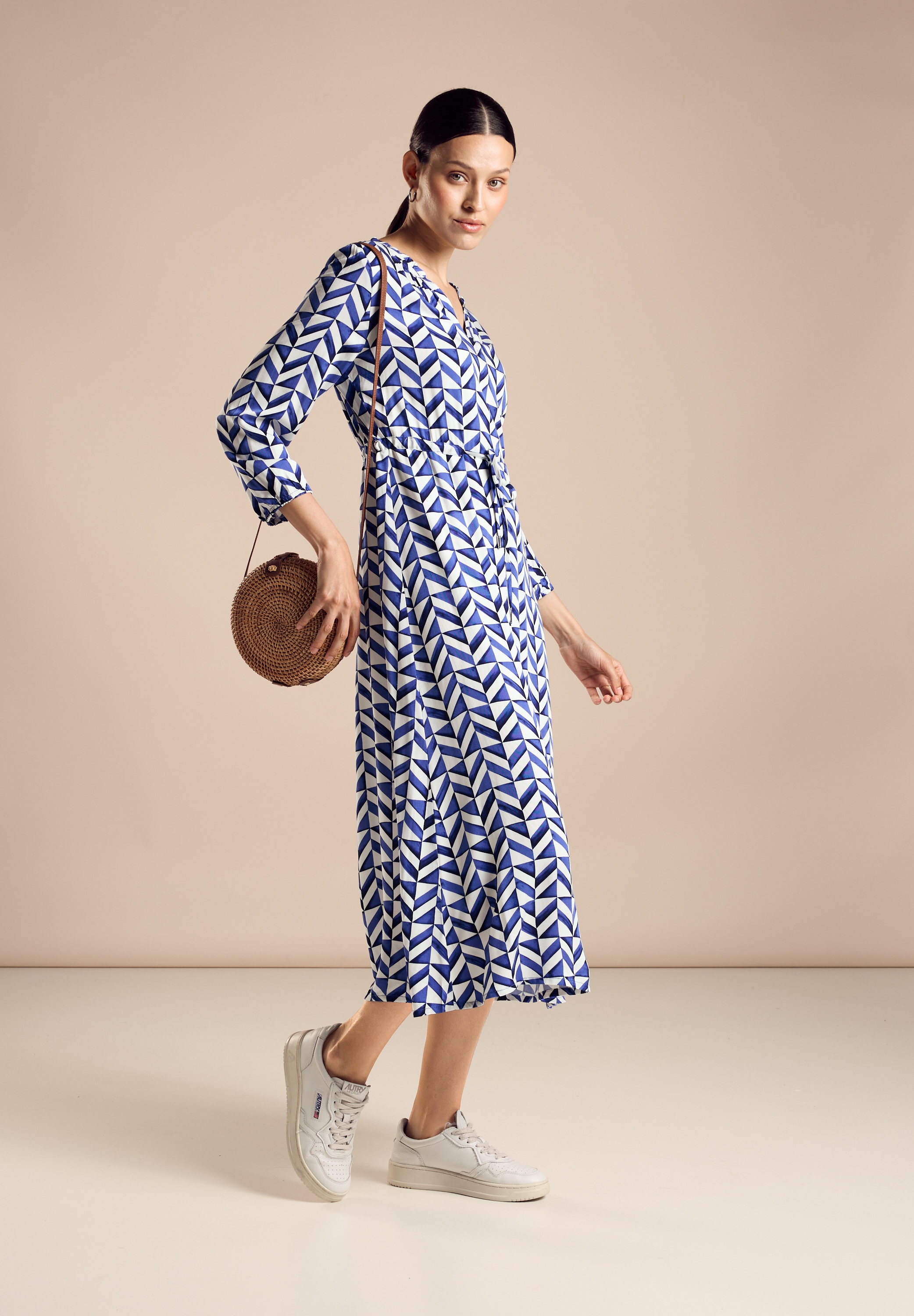 STREET ONE Maxikleid, mit All-Over Print
