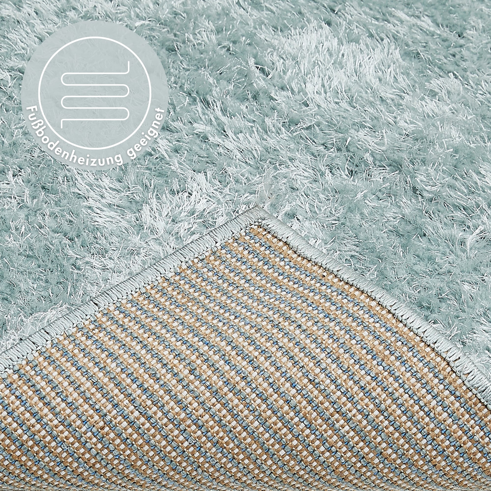 LUXOR living Hochflor-Teppich »Gela«, rechteckig, 45 mm Höhe, Uni Farben, weich und flauschig, ideal im Wohnzimmer & Schlafzimmer