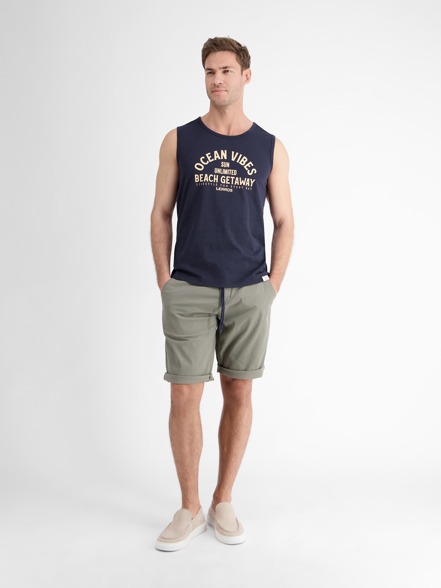 LERROS Muskelshirt »LERROS Herren Tanktop mit Brustprint«
