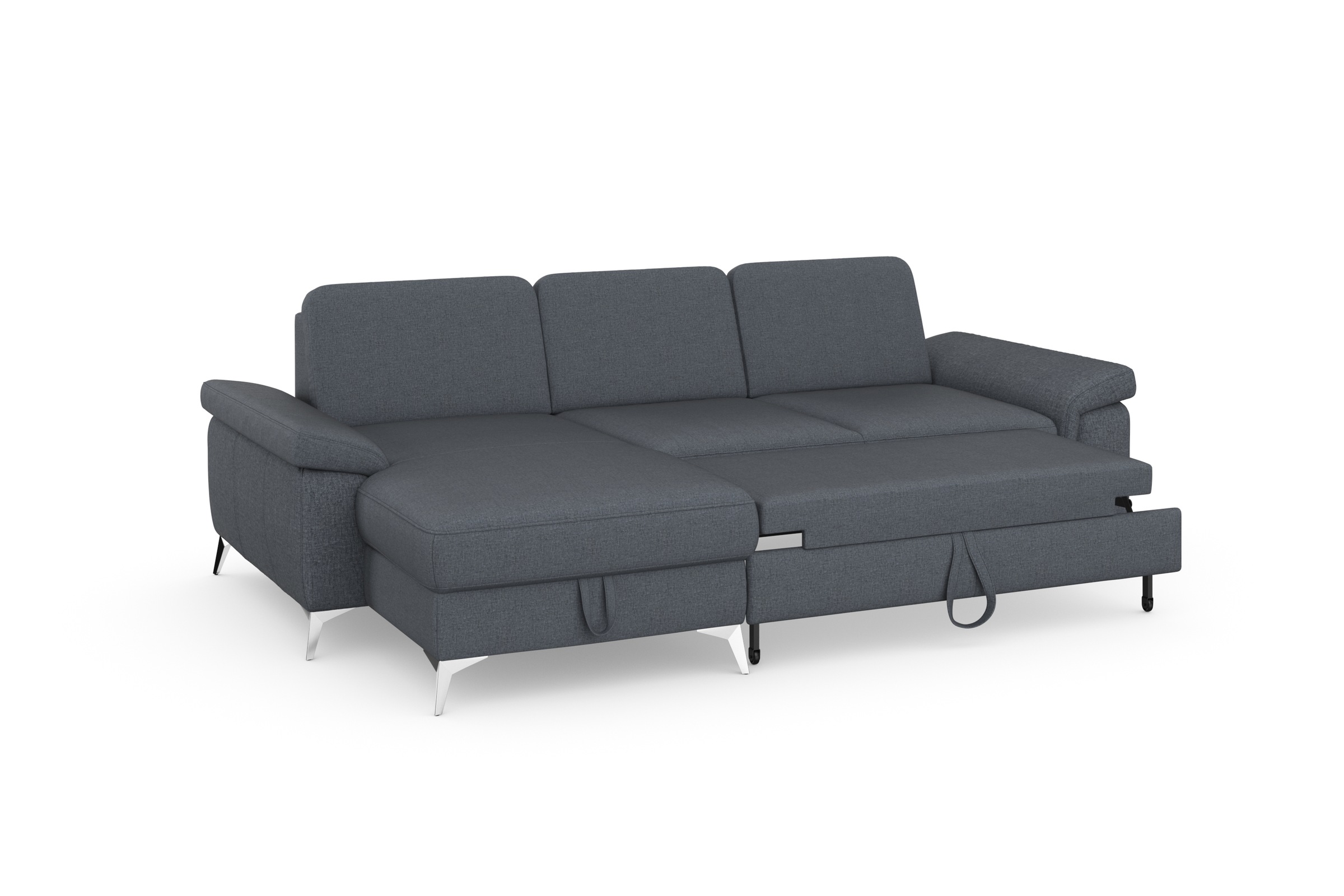 sit&more Ecksofa »Padua L-Form«, inklusive Sitztiefenverstellung, Armteilfunktion und Federkern