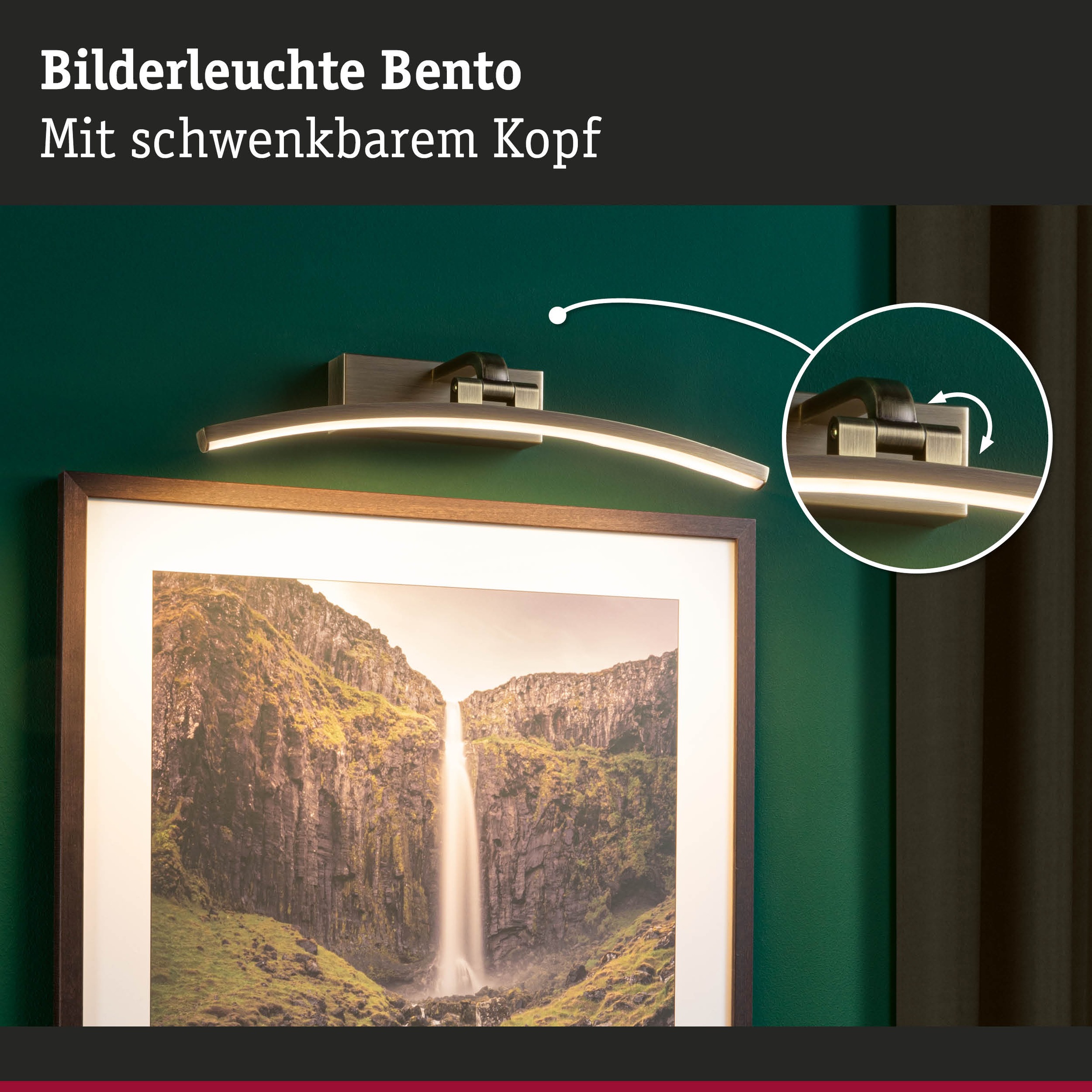 Paulmann LED Bilderleuchte »Bento 3000K, 230V«, 1 flammig