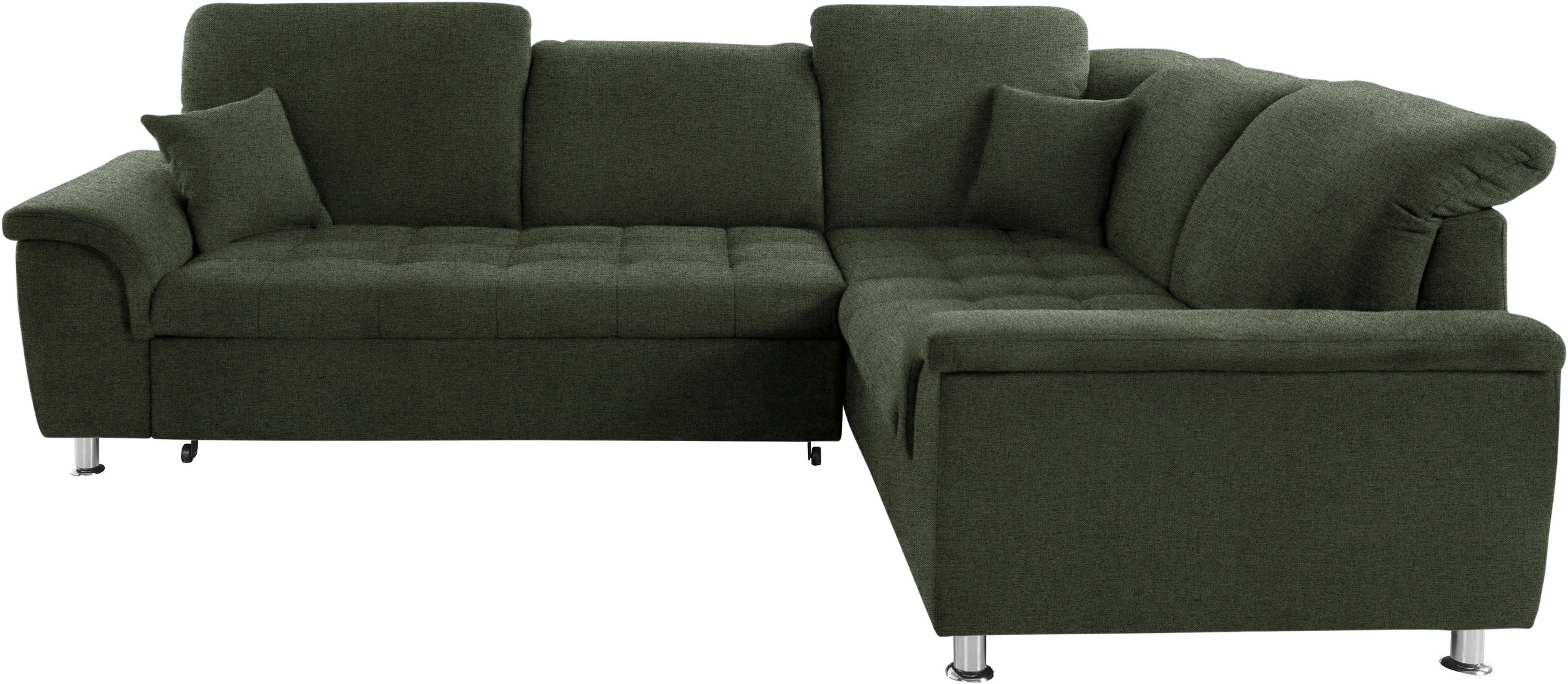 DOMO collection Ecksofa »Franzi, zeitlos und elegant, moderne Sitzheftung, günstig online kaufen