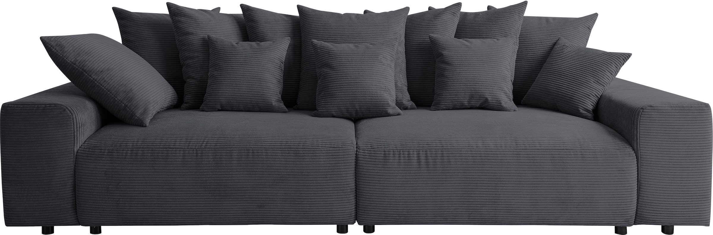 WERK2 Big-Sofa »Maxi B, Breite 290 cm«, Maximaler Kuschelkomfort: XXL-Sofa mit 78 cm Sitztiefe & 12 Kissen