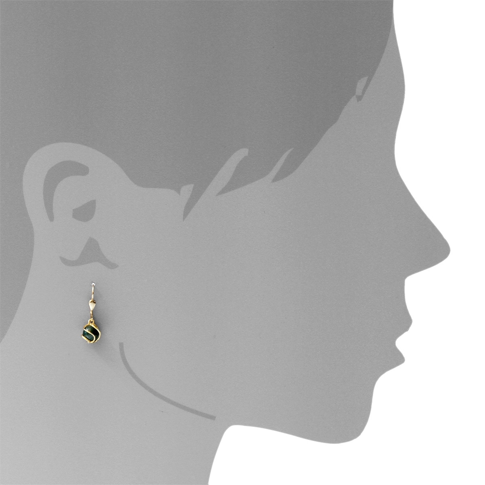 OSTSEE-SCHMUCK Paar Ohrhänger »Ostsee-Schmuck Ohrhänger Goldkäfig Ohrhänger Goldkäfig«, (2 tlg.)