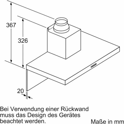 SIEMENS Wandhaube »LC64BBC50«, Serie iQ100