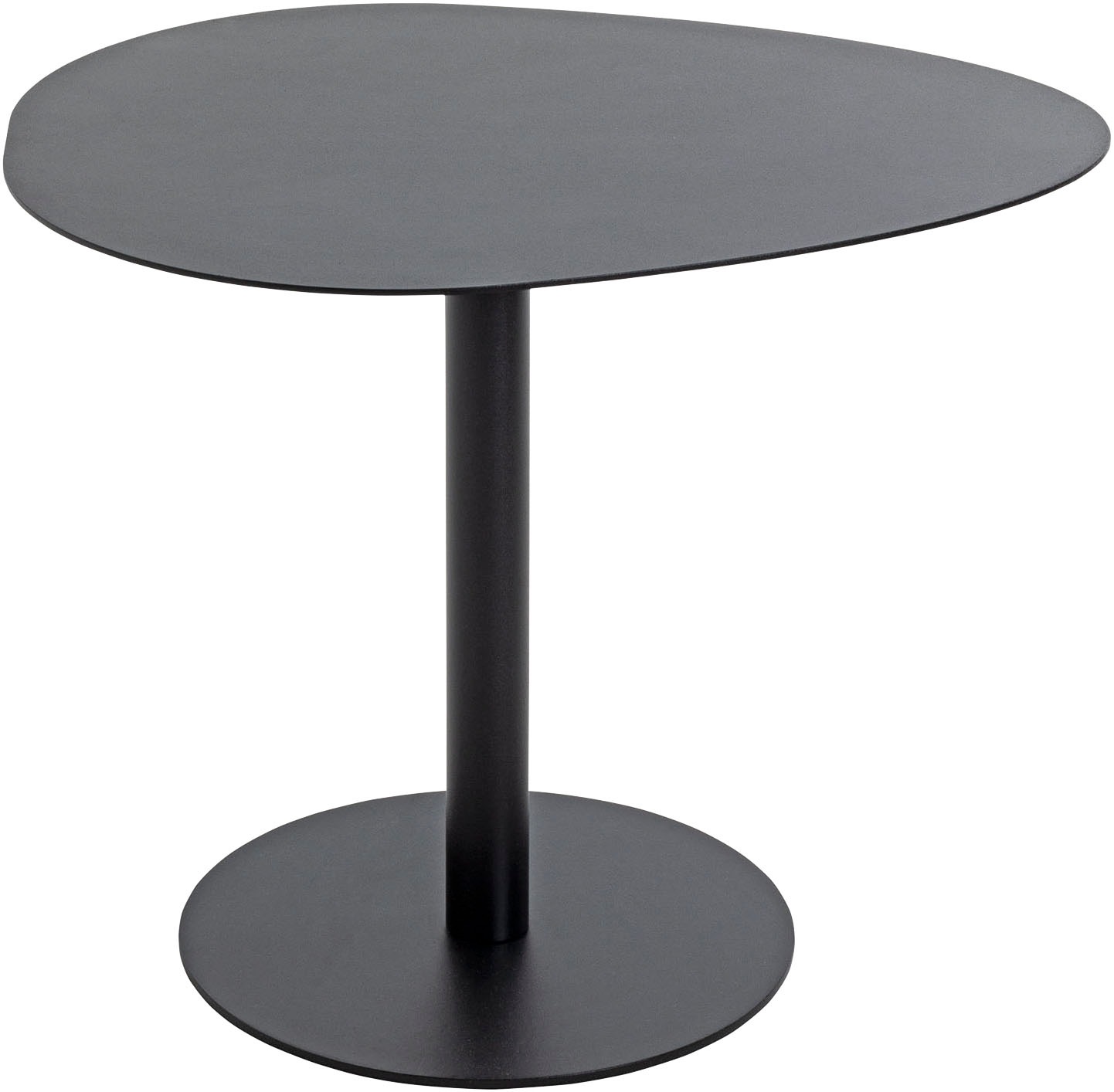 HAKU Beistelltisch »Sofatisch, Wohnzimmertisch« 1 Stk. tlg. freiform - aus Metall Schwarz B/T/H 51/41/42 cm