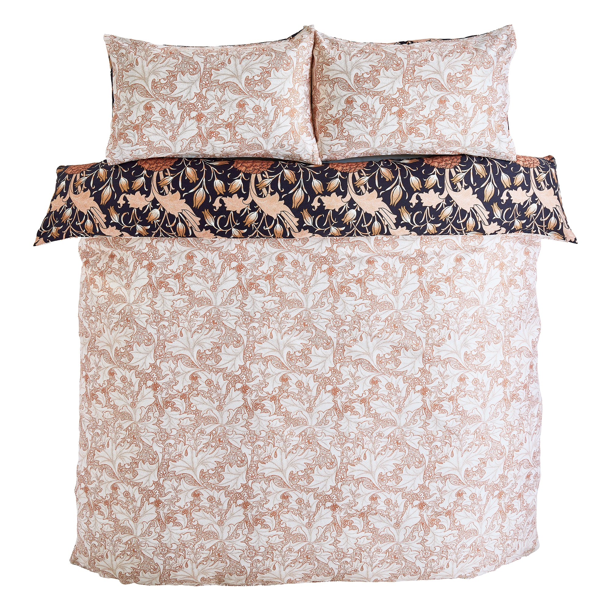 WILLIAM MORRIS AT HOME Bettwäsche »Baumwoll Satin, Mit floralem Munster, 3t günstig online kaufen