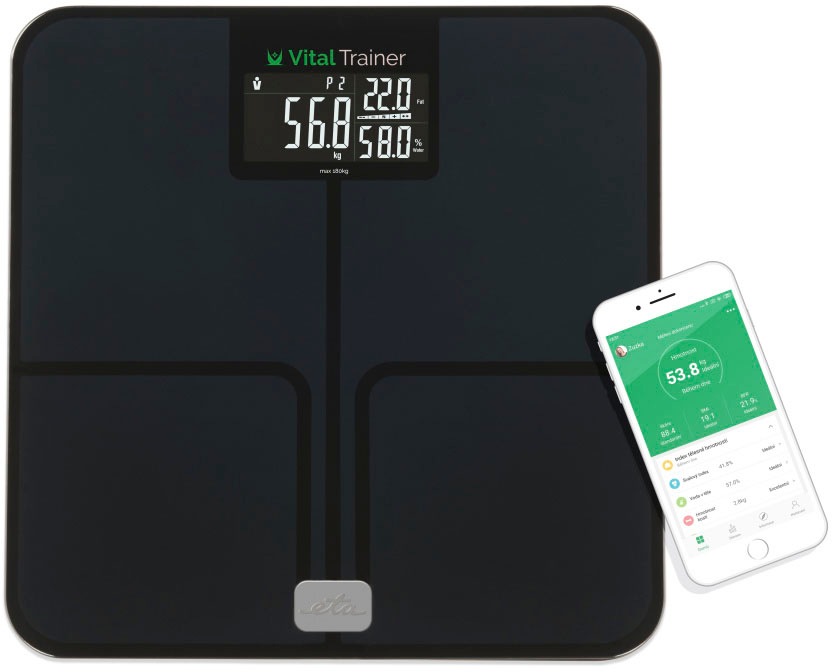 eta Körper-Analyse-Waage »Vital Trainer«, ITO-Technologie für höhere Messgenauigkeit