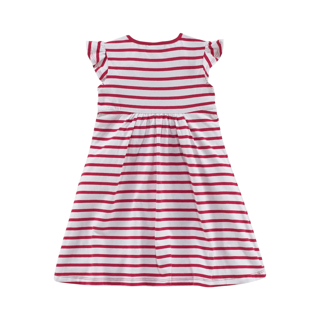 KIDSWORLD Jerseykleid »für kleine Mädchen«, (Packung, 2 tlg.), mit Punkten und Streifen