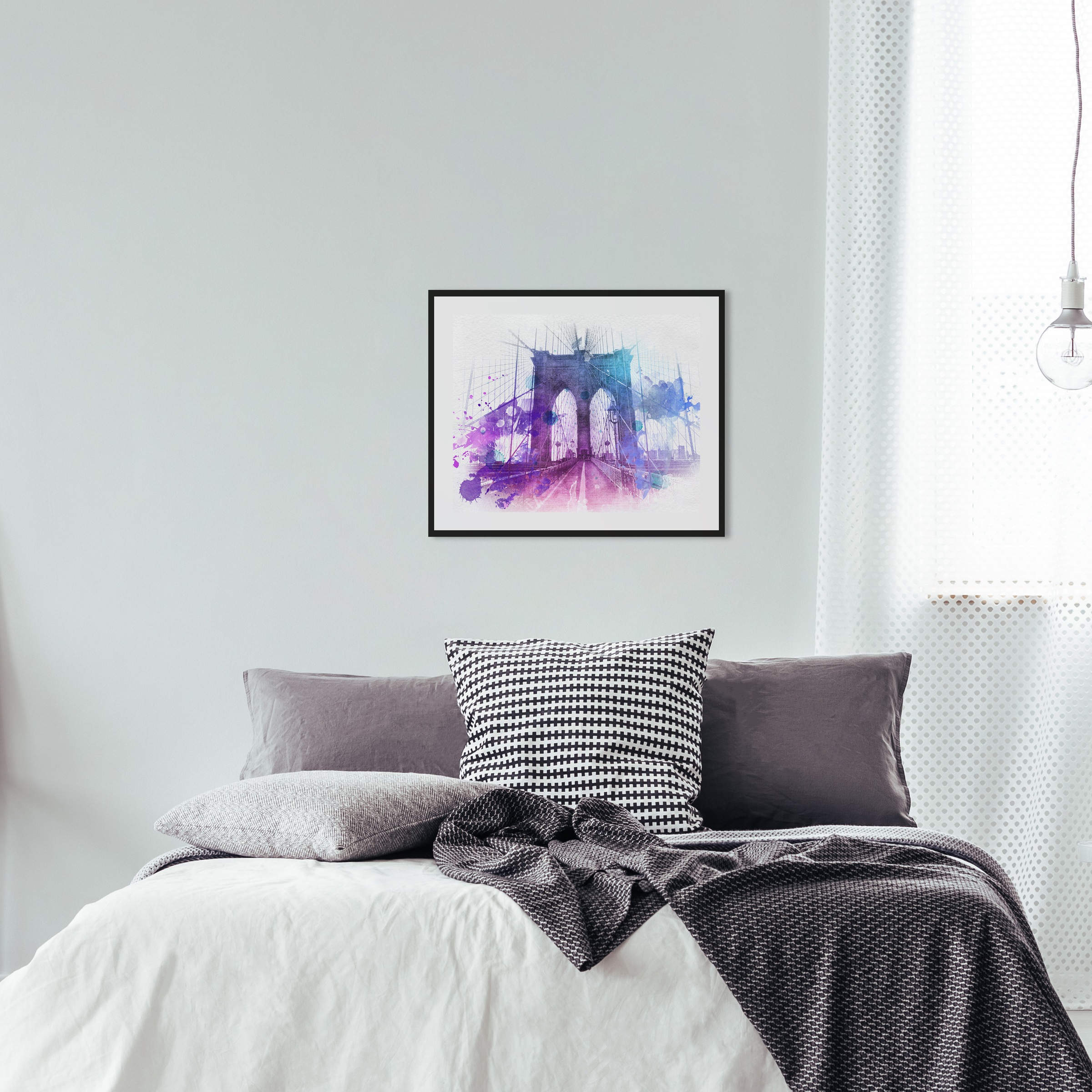 queence Bild »Demir«, Brücken-Stadt-Kunst, HD Premium Poster-Druck inkl. Ho günstig online kaufen