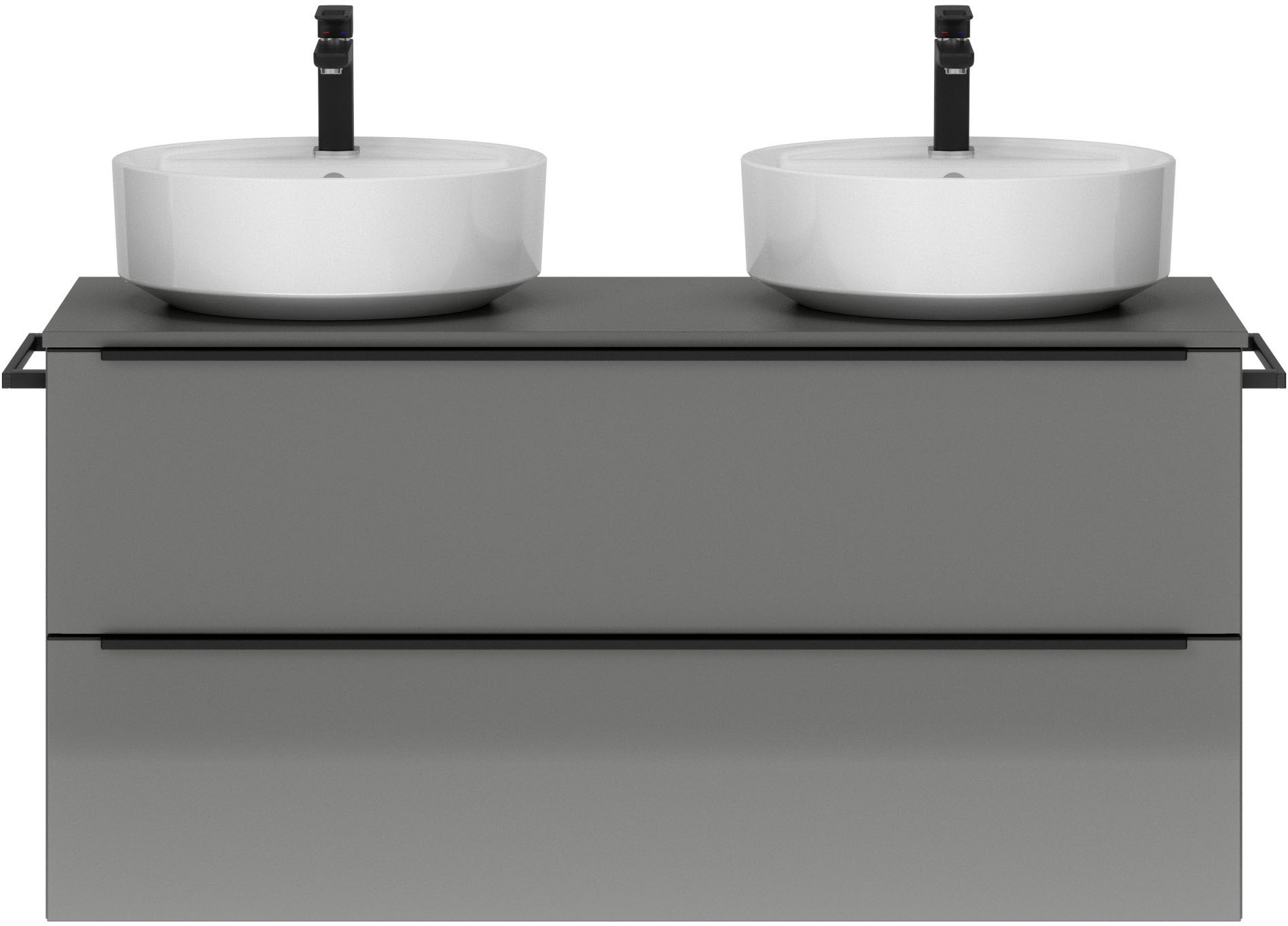 nobilia® Waschtisch-Set »Alvene« mit Doppelwaschplatz, vormontiert, mit Sof günstig online kaufen
