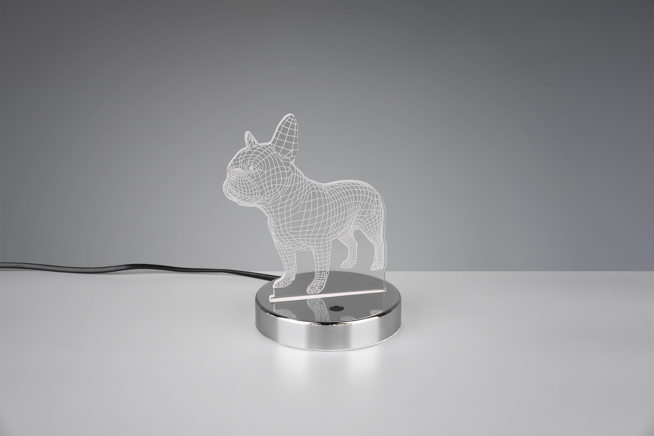 TRIO Leuchten LED 3D-Optik, flammig-flammig, »Dog«, Hunde-Design bestellen per und Touchschalter 1 Tischleuchte im Tischlampe Farbwechsel online