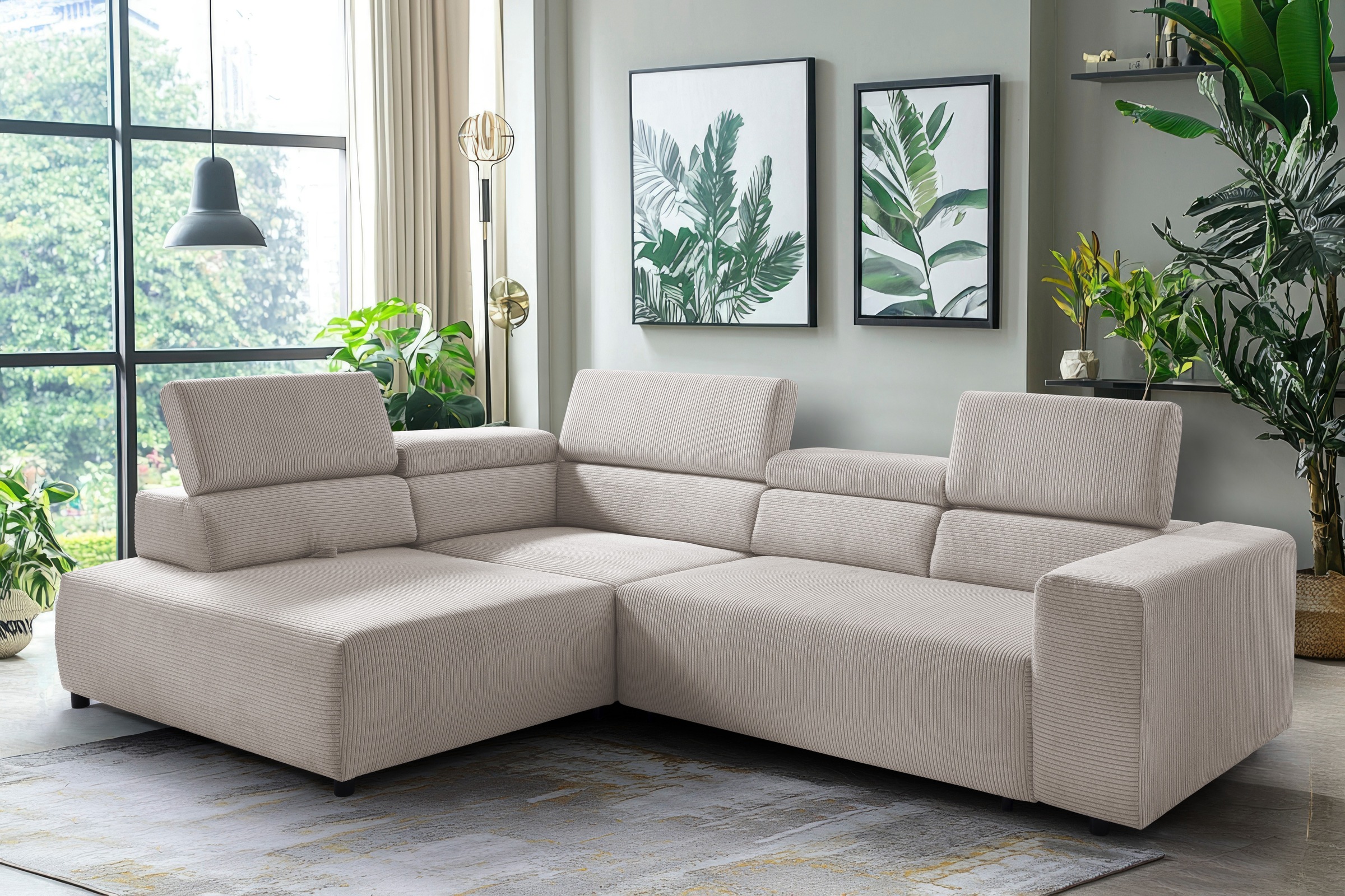 exxpo - sofa fashion Ecksofa »VITTORIO mit Komfortfunktionen, bequem und mo günstig online kaufen