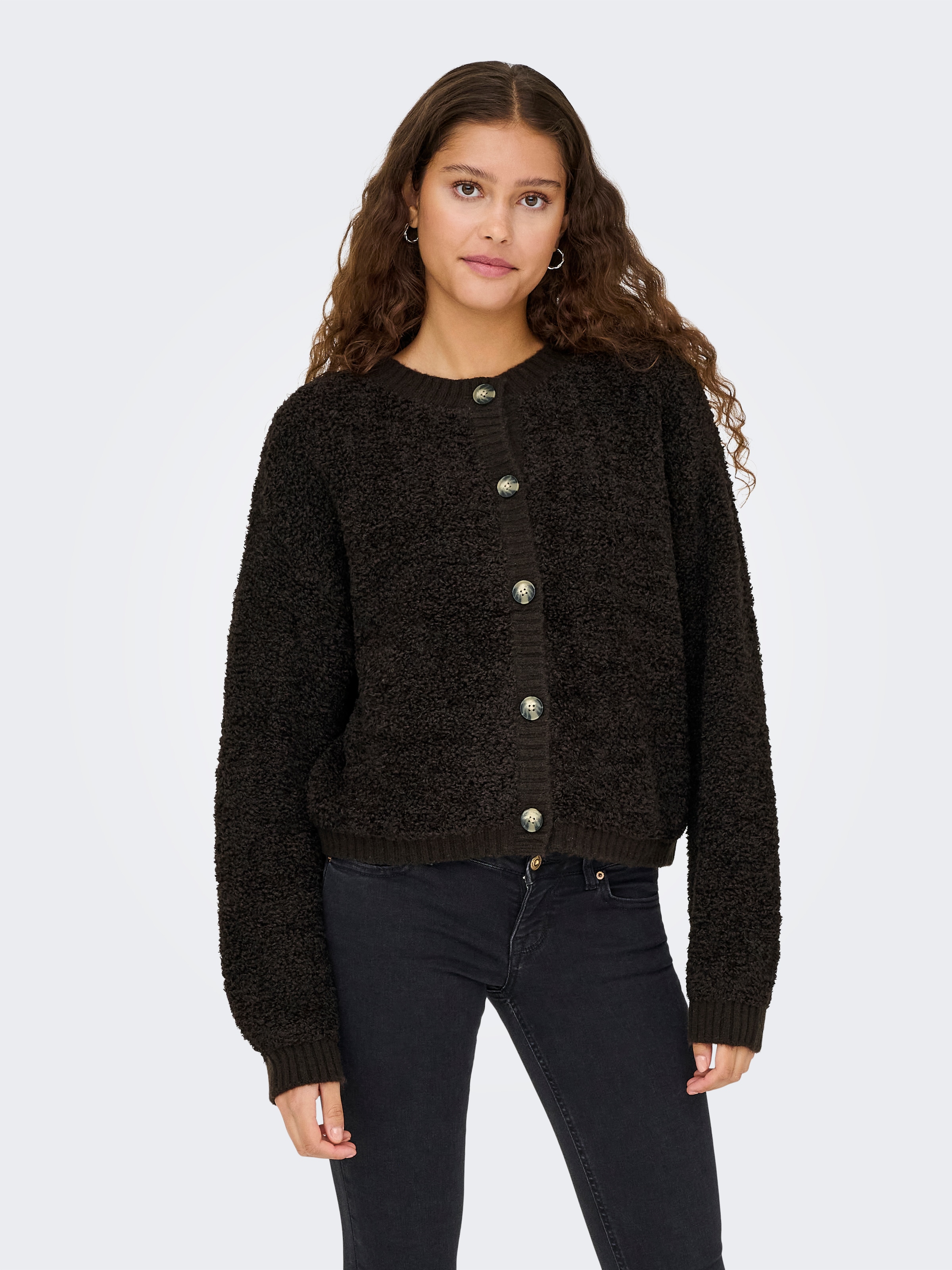 JDY Strickjacke »JDYEIRA LIFE L/S O-NECK CARDIGAN KNT« Materialmix
