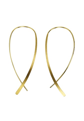 Paar Ohrhänger »925 Sterling Silber gelbvergoldet eismatt«