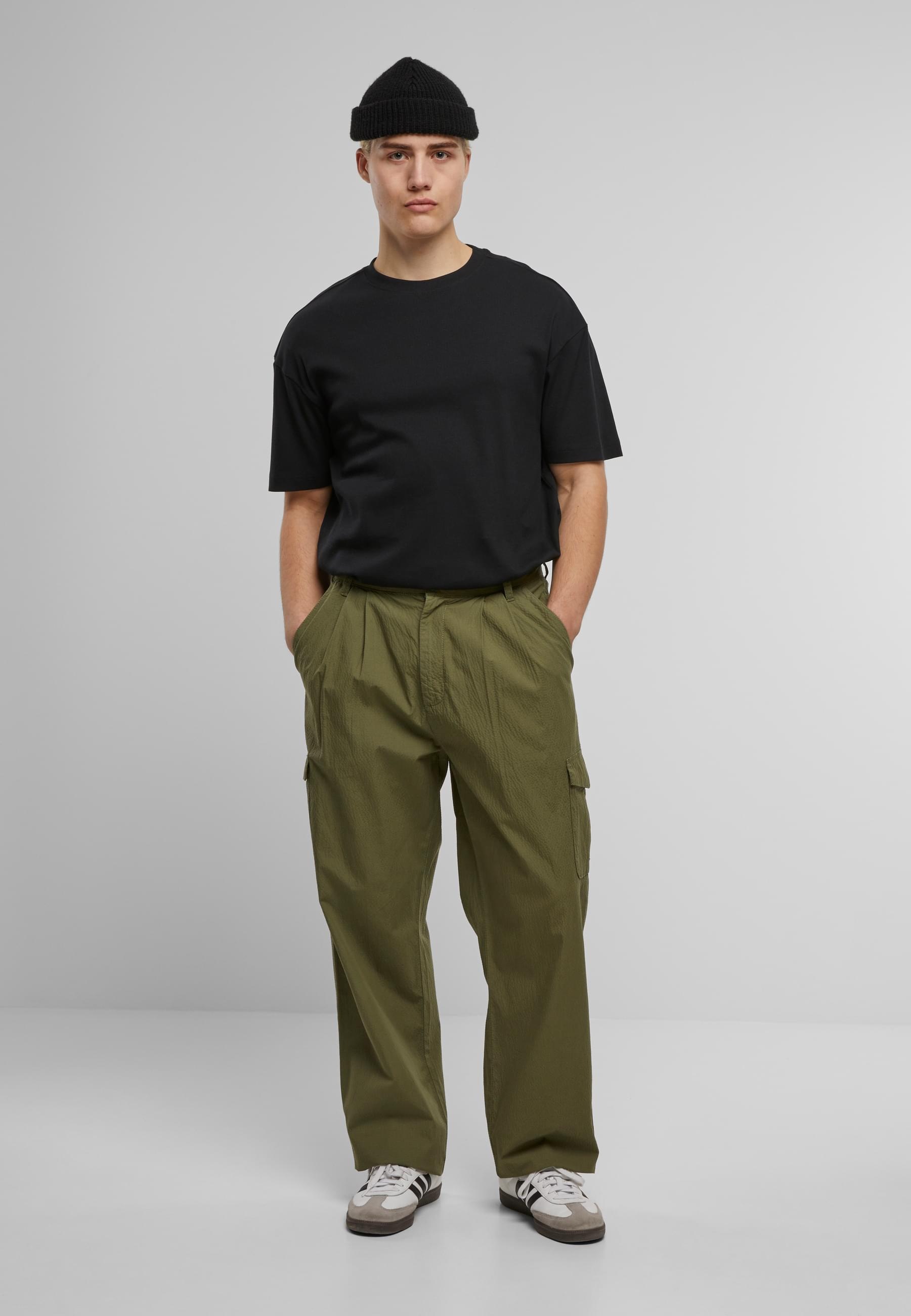 URBAN CLASSICS Cargohose »Urban Classics Wide Pleated Cargo Pants«