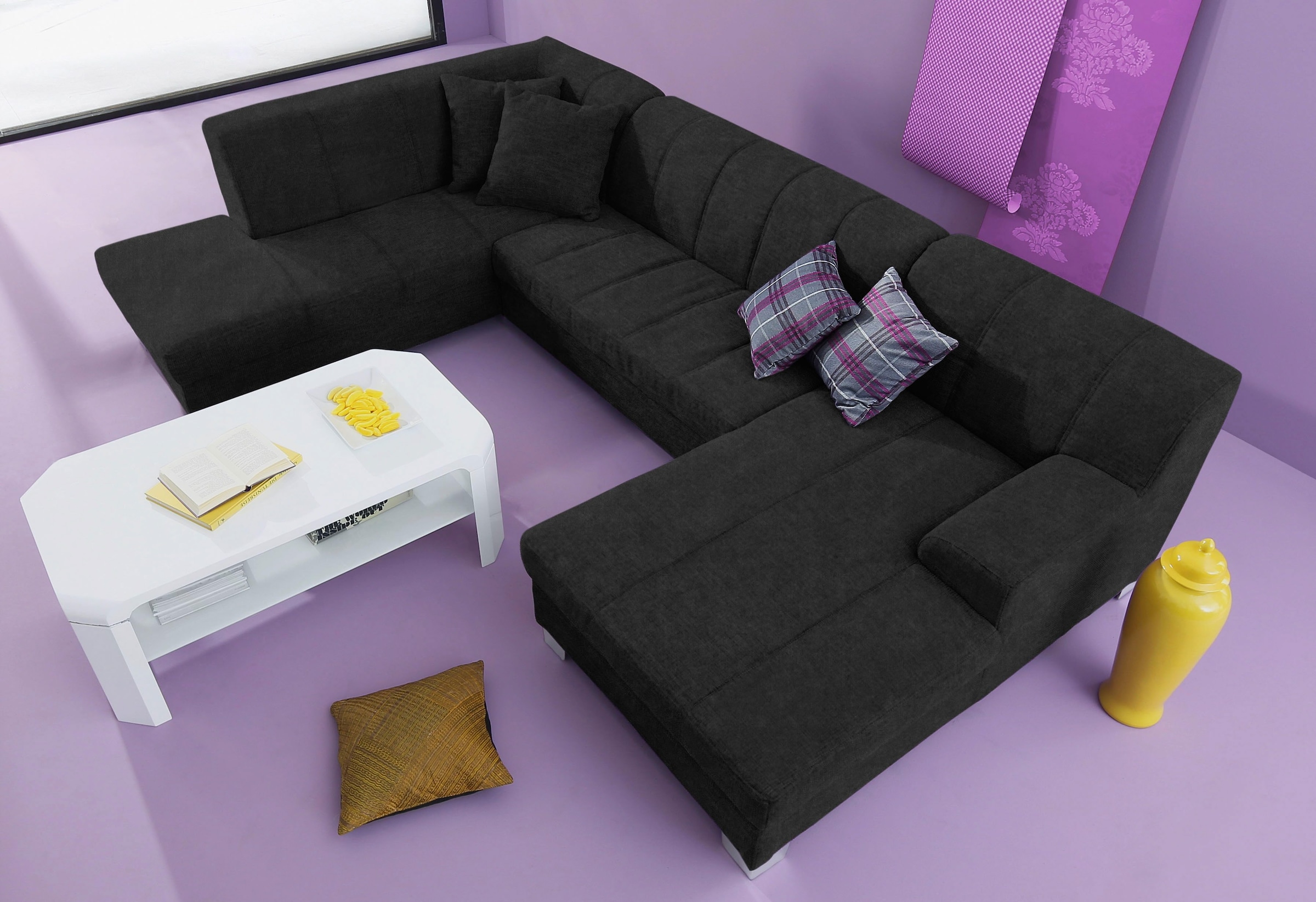 Home affaire Wohnlandschaft »Anzio, modern und gemütlich, niedrige Armlehne günstig online kaufen