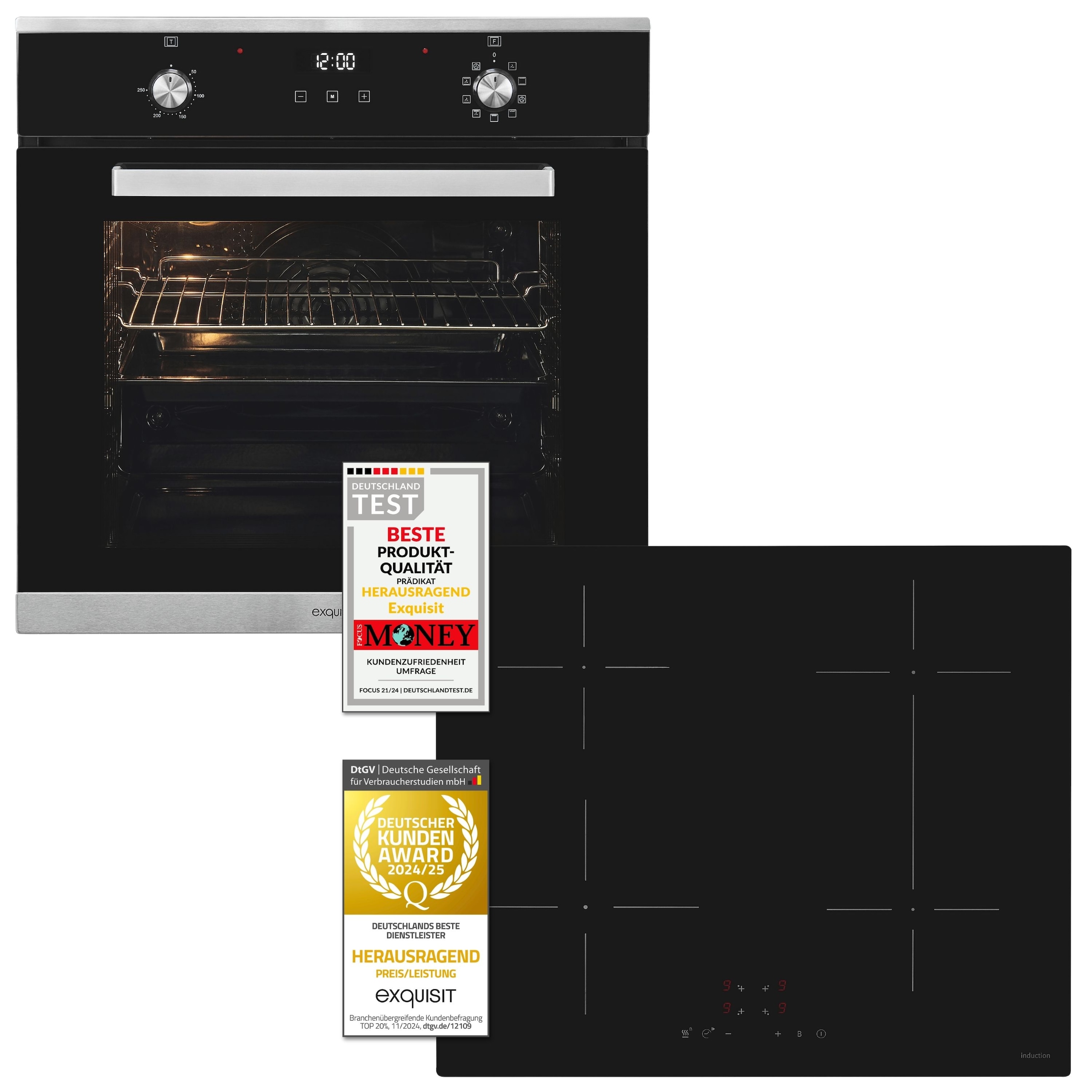 exquisit Backofen-Set »BAKOIN76600H inox«, Kühlventilator