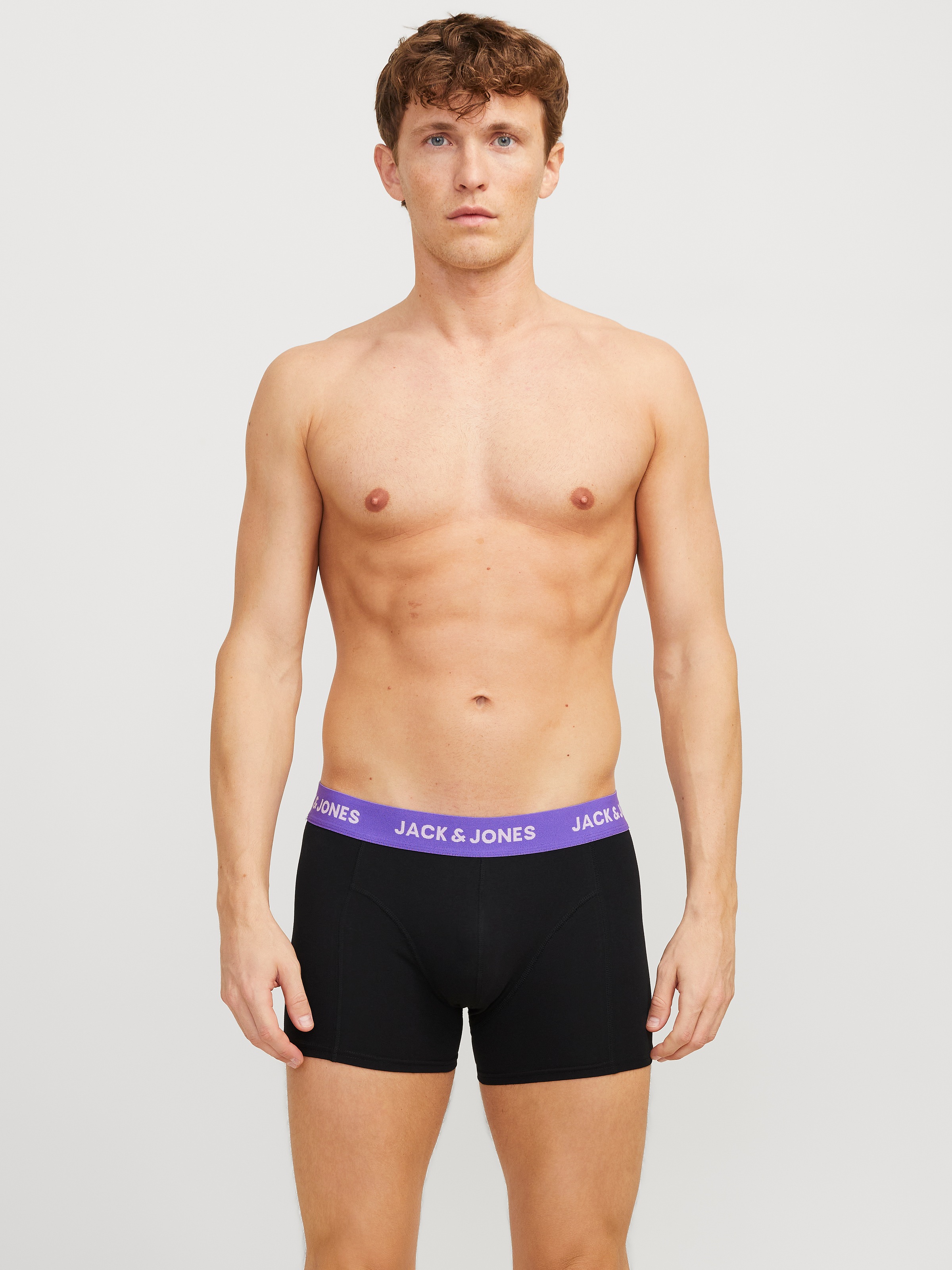 Jack & Jones Trunk »JACAXEL SOLID TRUNKS 3 PACK SN«, (3 St.), mit Logo Schriftzug