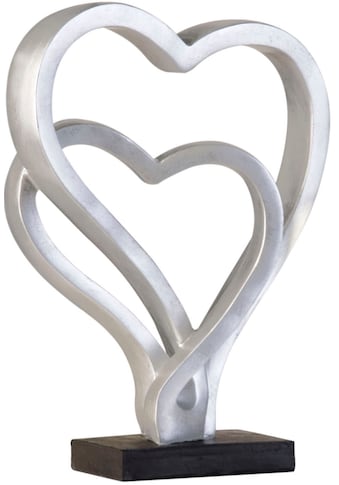 GILDE Dekoobjekt »Skulptur Hearts, antik silber«, (1 St.), Höhe 30 cm, Herz-Form,... kaufen