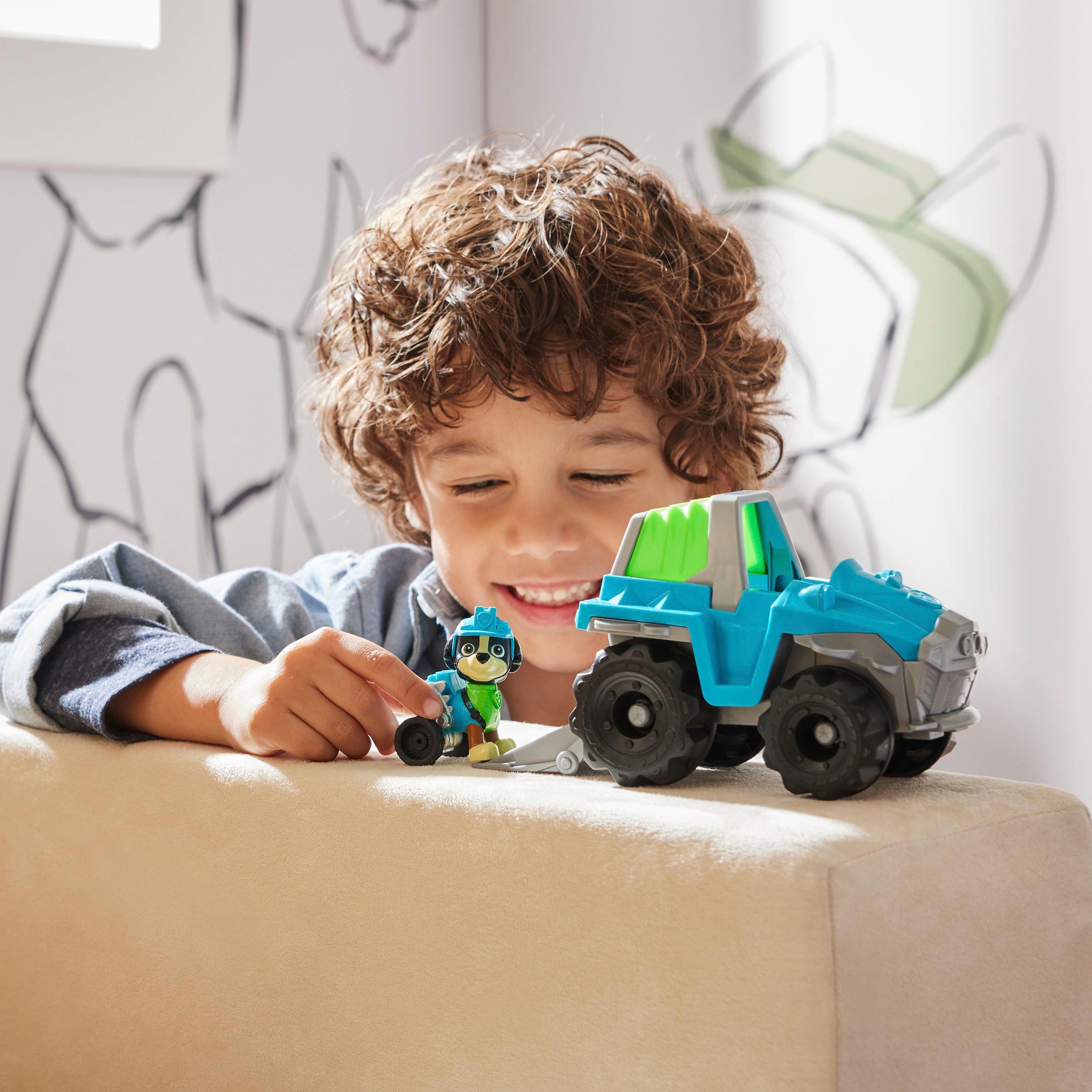Spin Master Spielzeug-Auto »Paw Patrol - Sust. Basic Vehicle Rex«, zum Teil aus recycelten Material