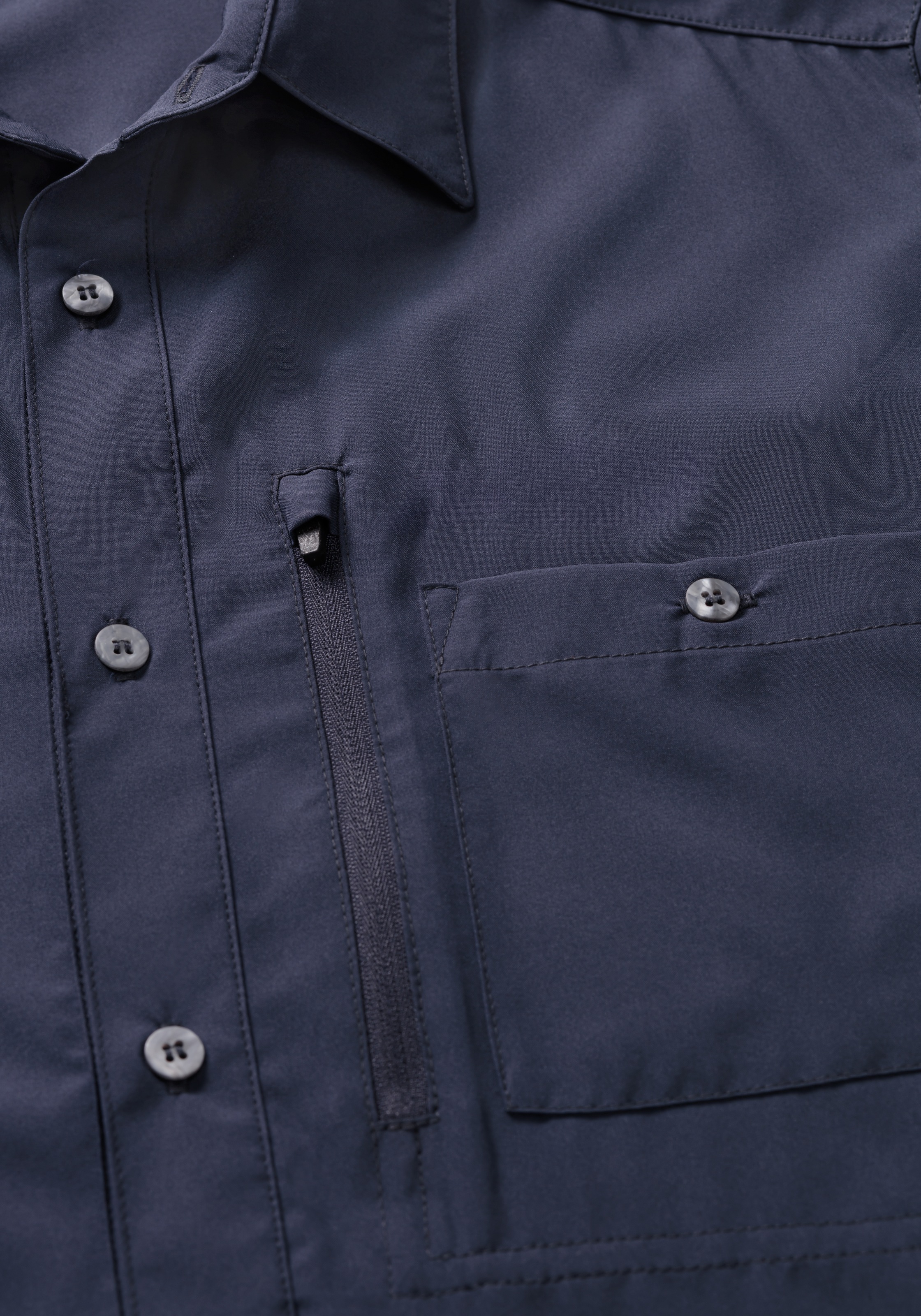 Maier Sports Funktionshemd »Magos L/S M« Herren Hemd langarm, atmungsaktives Freizeithemd, Taillierter Schnitt