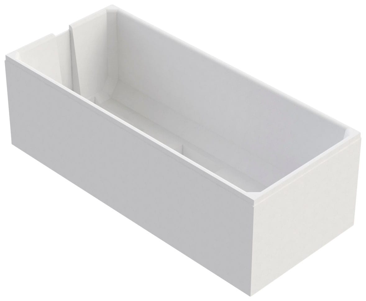 OTTOFOND Einbauwanne »Körperformwanne«, (Set, 4 tlg.), 160x70 cm, mit Wannenträger, Ablaufgarnitur und Fugendichtband
