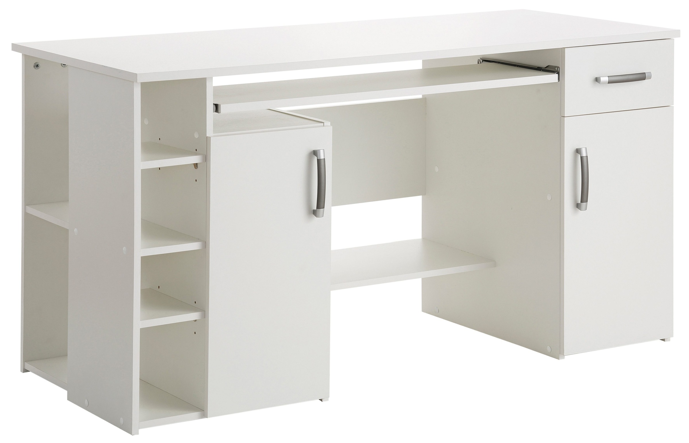 VOGL Möbelfabrik Schreibtisch »Tim mit seitlich offenen Fächern & Tastatura günstig online kaufen