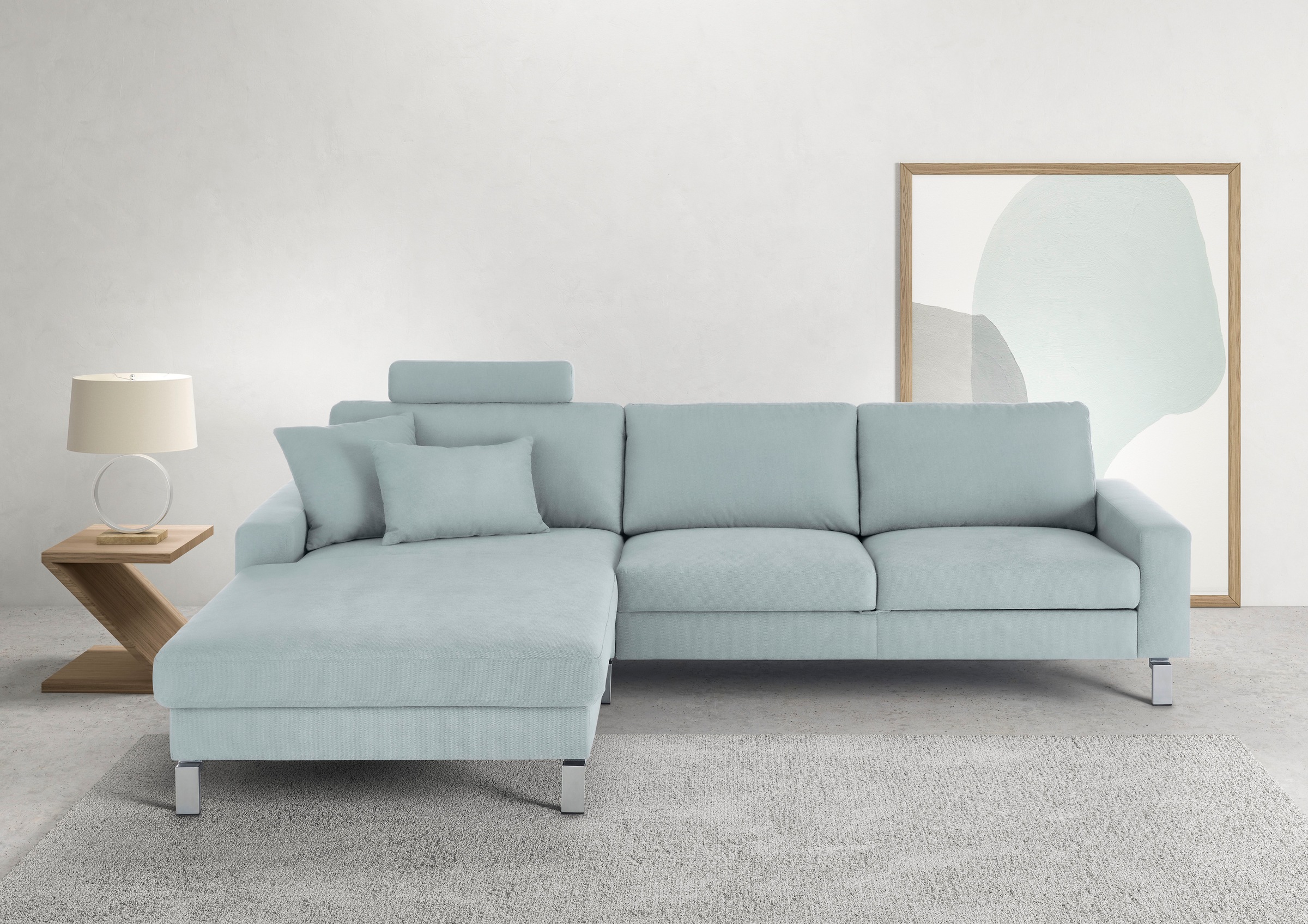 3C Candy Ecksofa »Lecce, wahlweise PUR-Schaumstoff oder Tonnentaschenfederk günstig online kaufen