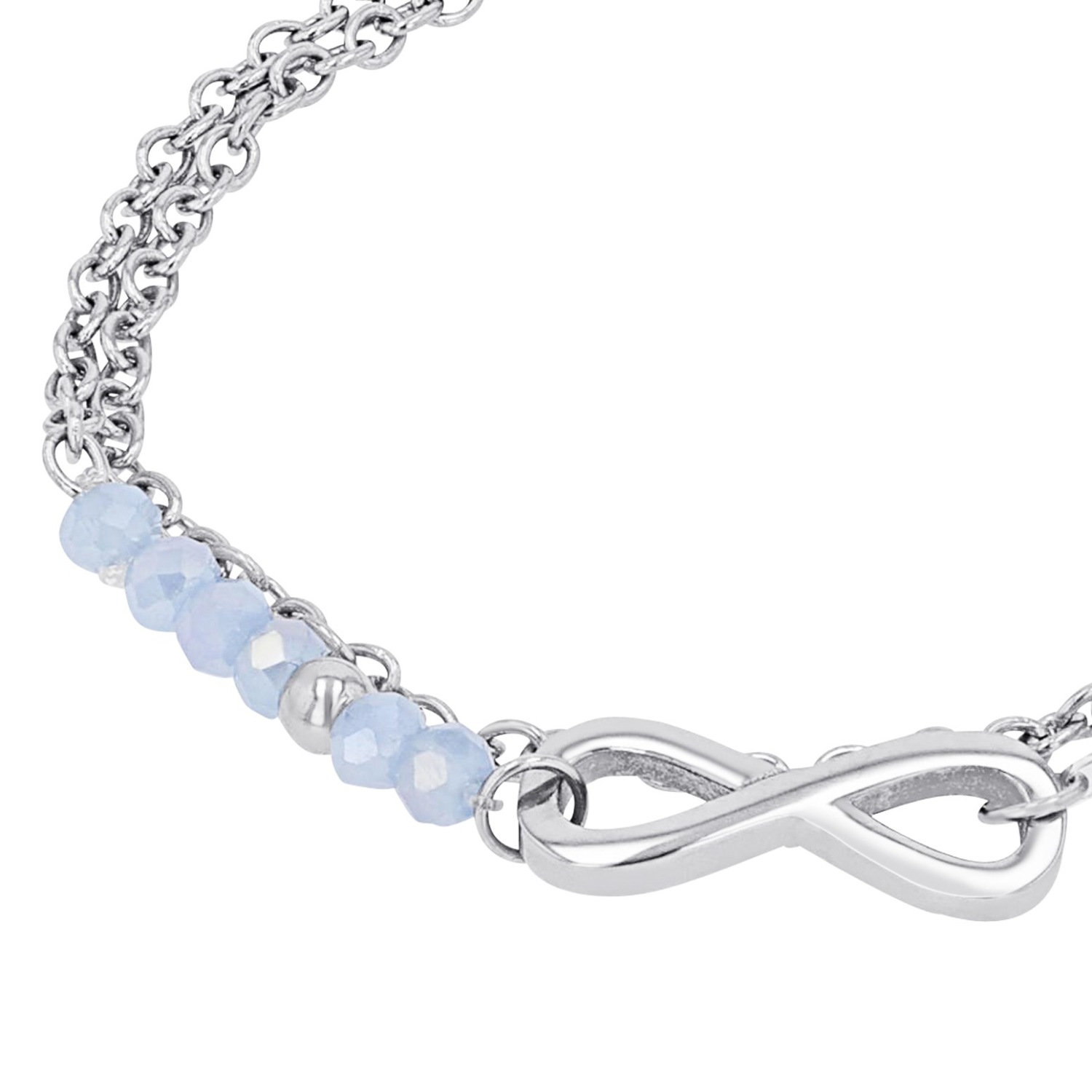s.Oliver Armband »Infinity/Unendlichkeitsschleife, 2039719, 2039720«, mit Glasstein
