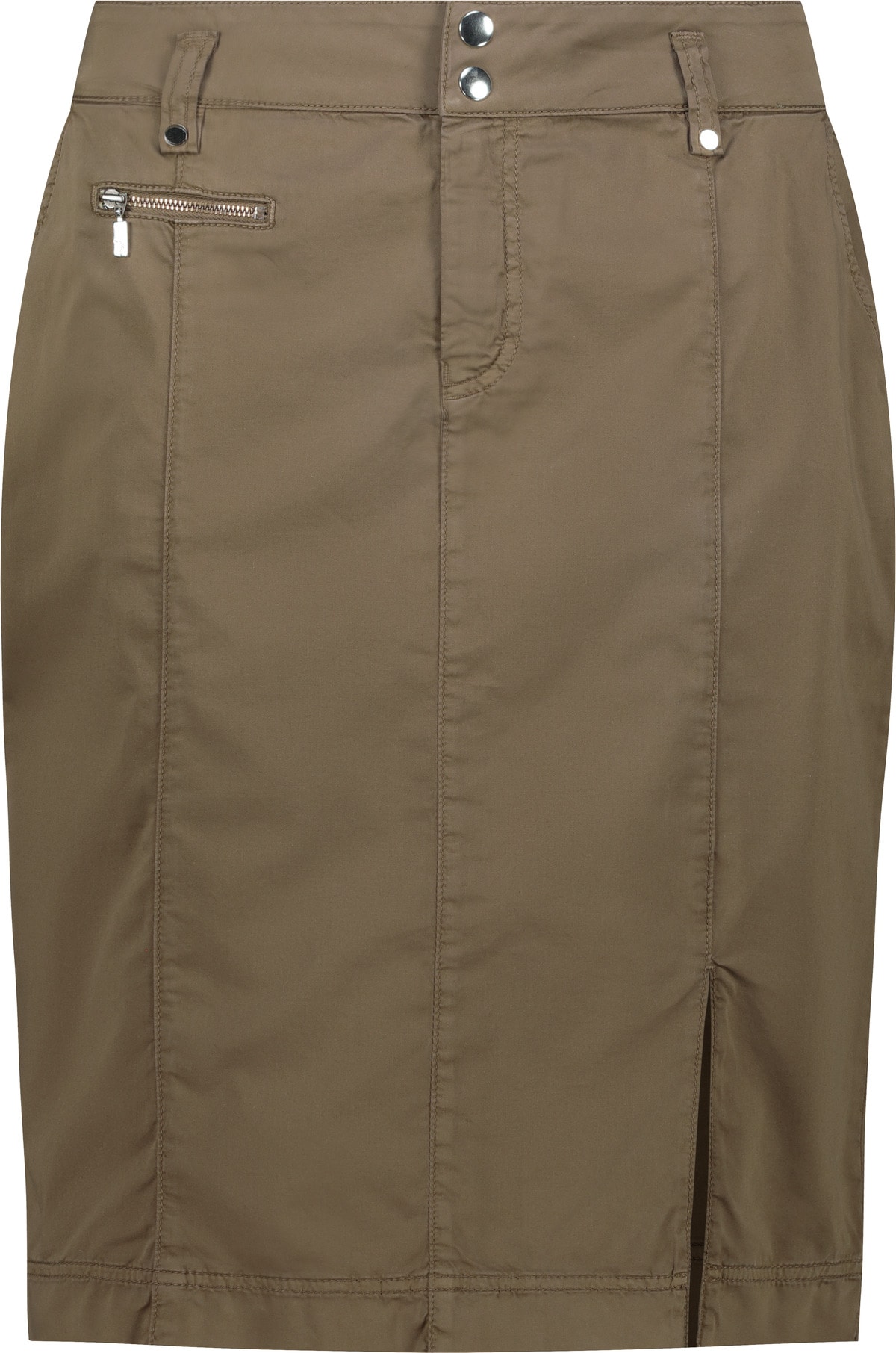 Monari Bleistiftrock »Rock hoher Bund« Regular fit mit Schlitz