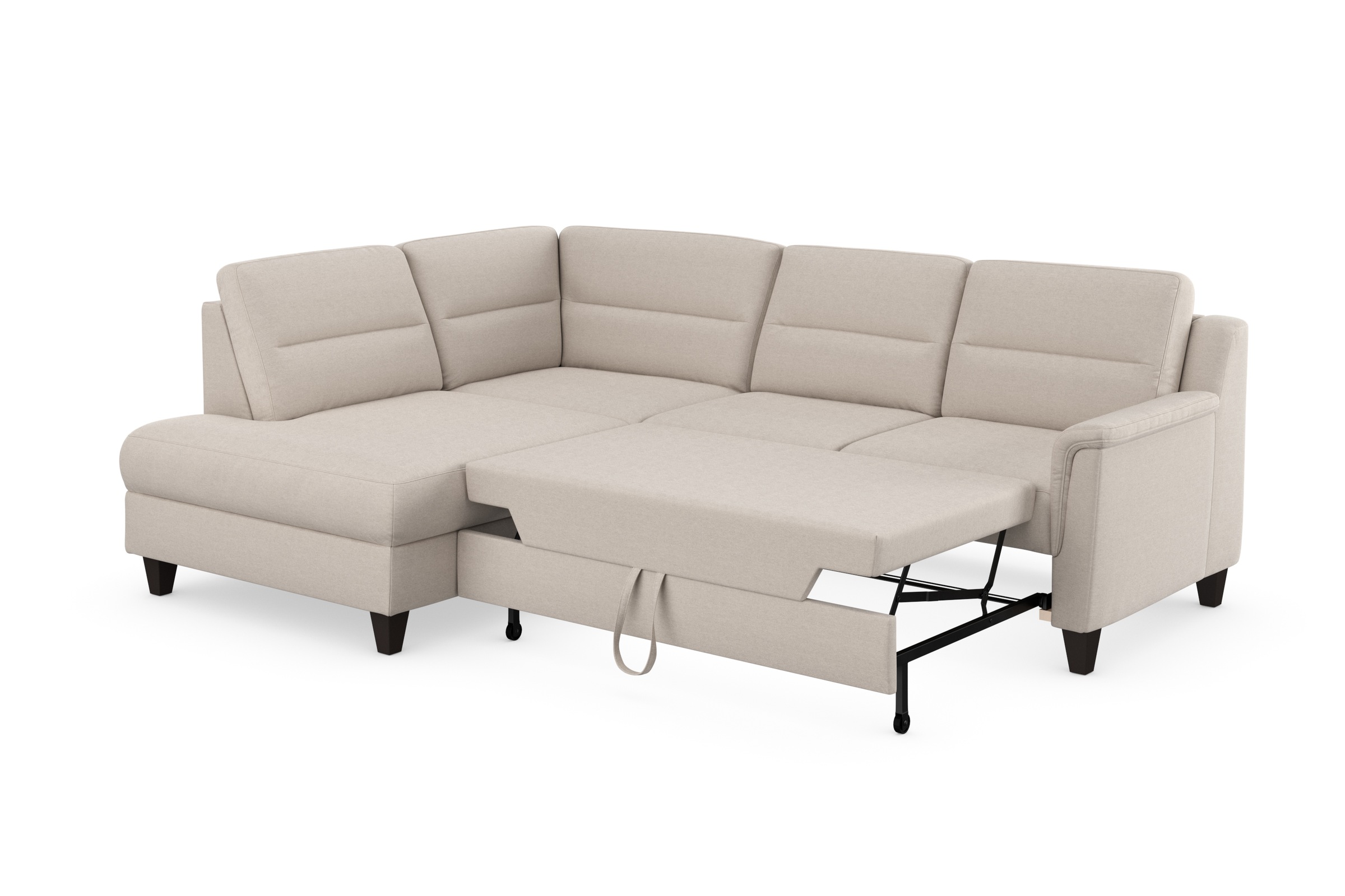 sit&more Ecksofa »Farö L-Form«, inklusive Federkern, wahlweise mit Bettfunktion und Bettkasten