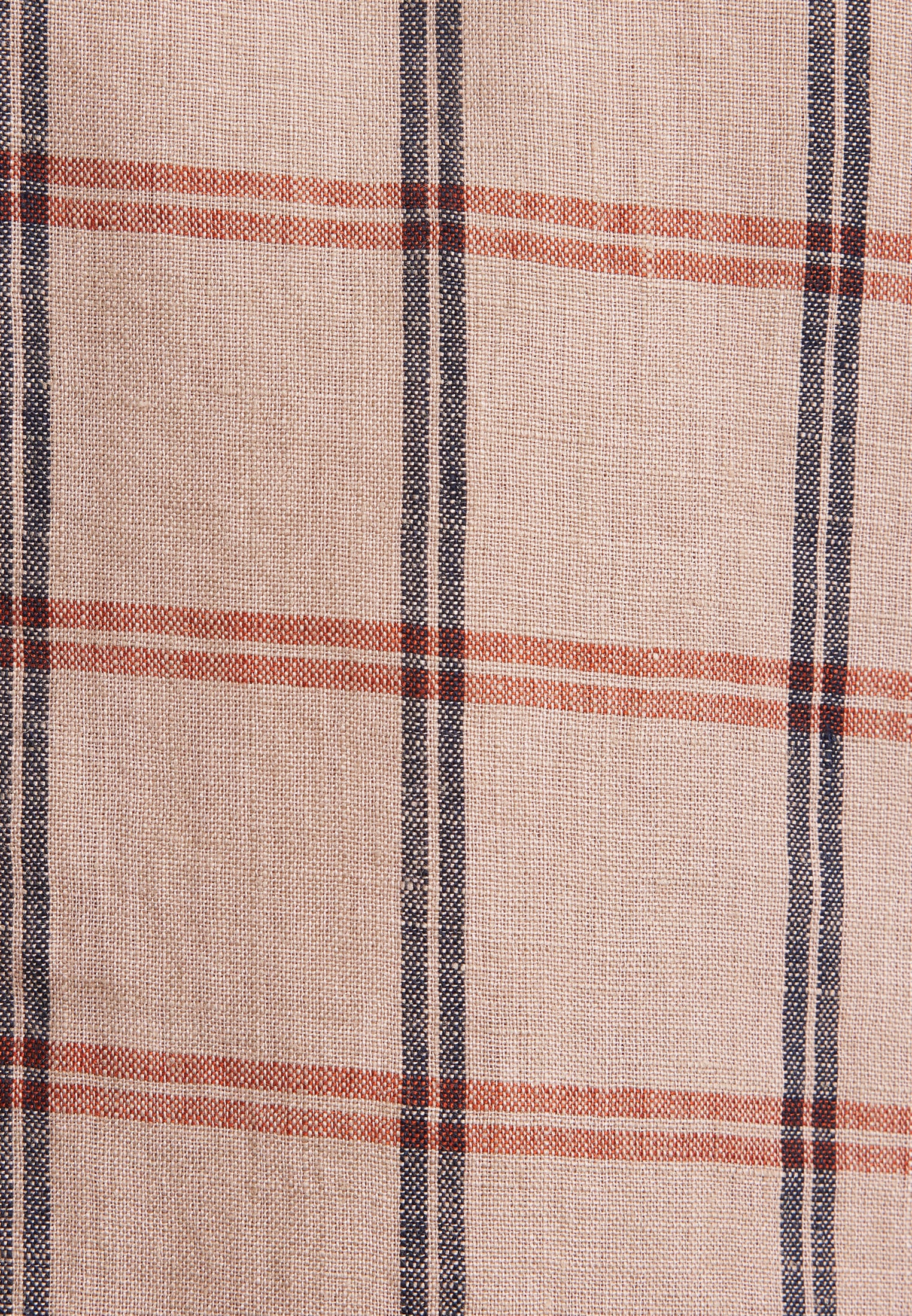 seidensticker Leinenhemd »Schwarze Rose« Regular 1/2 Kentkragen Karo