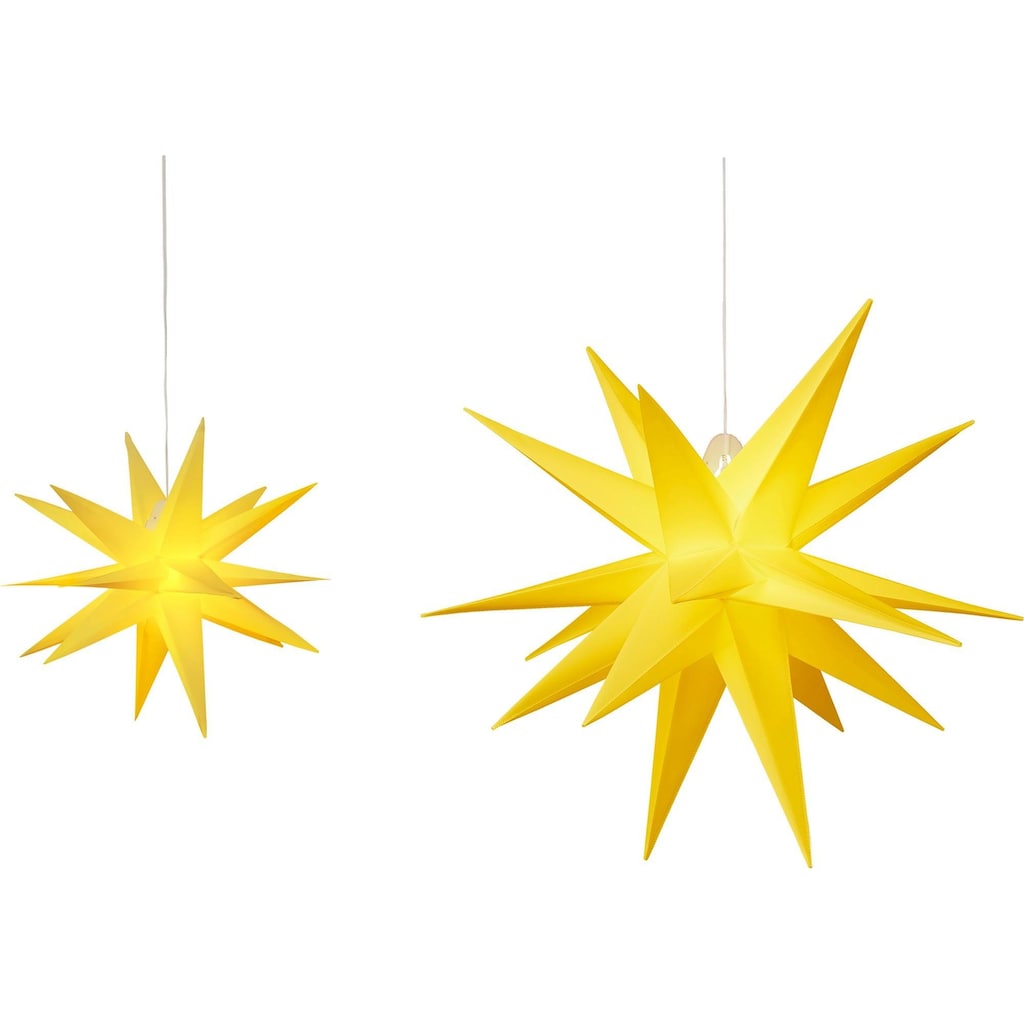 BONETTI LED Stern »Weihnachtsstern, 3D-Optik«, Ø 100 cm, mit 6-Stunden-Timer, Weihnachtsdeko aussen