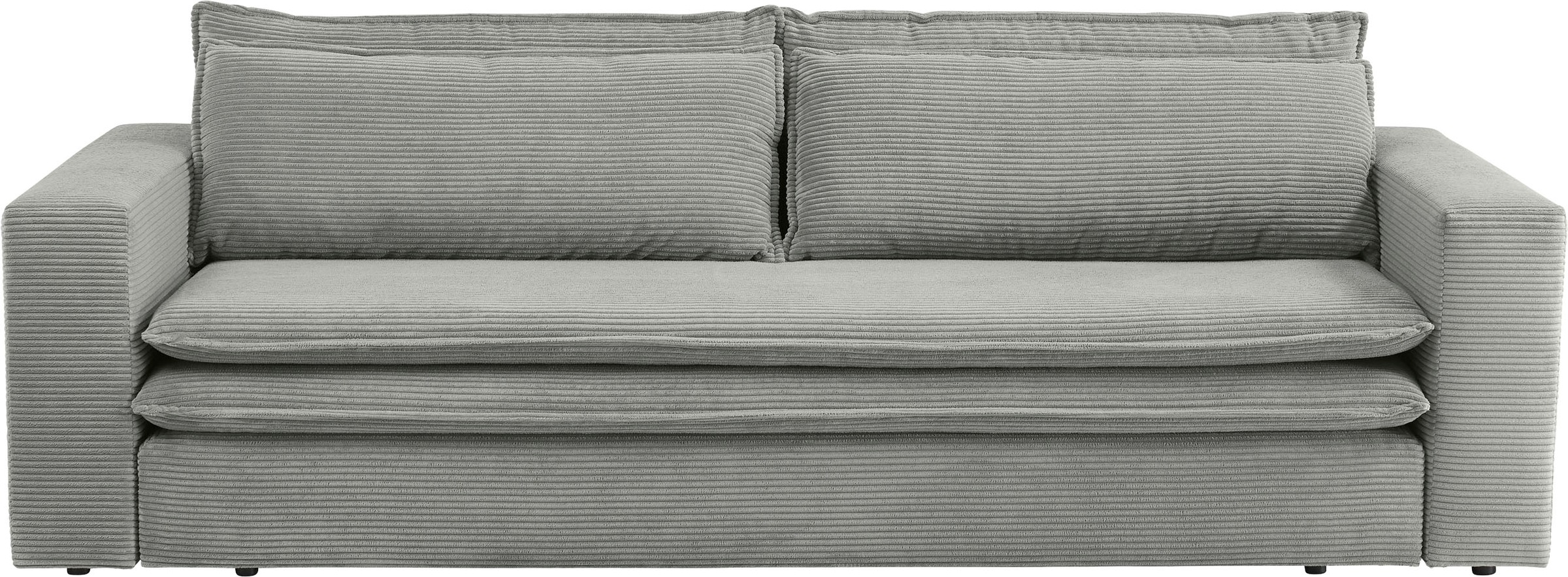 Places of Style 3-Sitzer »PIAGGE«, Cord-Bezug - mit Bettfunktion und Bettka günstig online kaufen