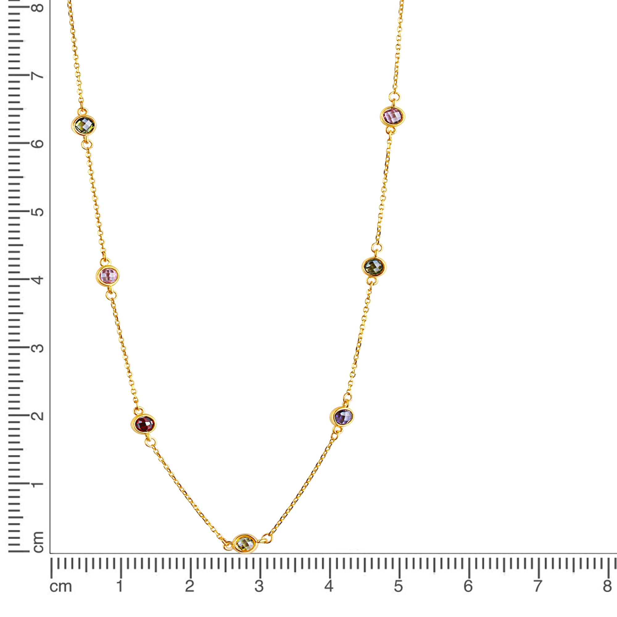 CELESTA Kette mit Anhänger »375 Gelbgold mit Zirkonia bunt«