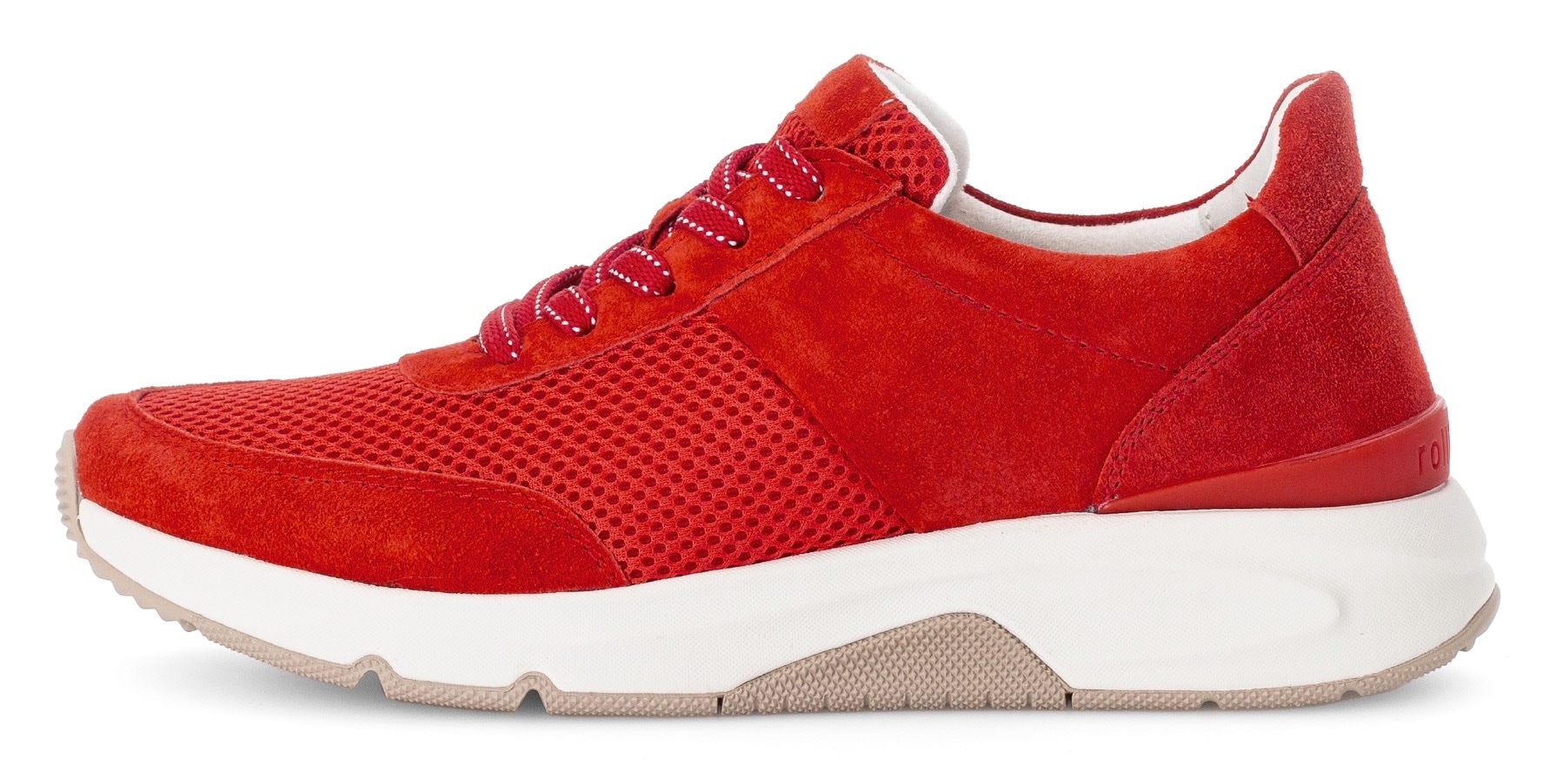 rollingsoft Keilsneaker  , Freizeitschuh, Halbschuh, Schnürschuh, Logoschriftzug an der Ferse